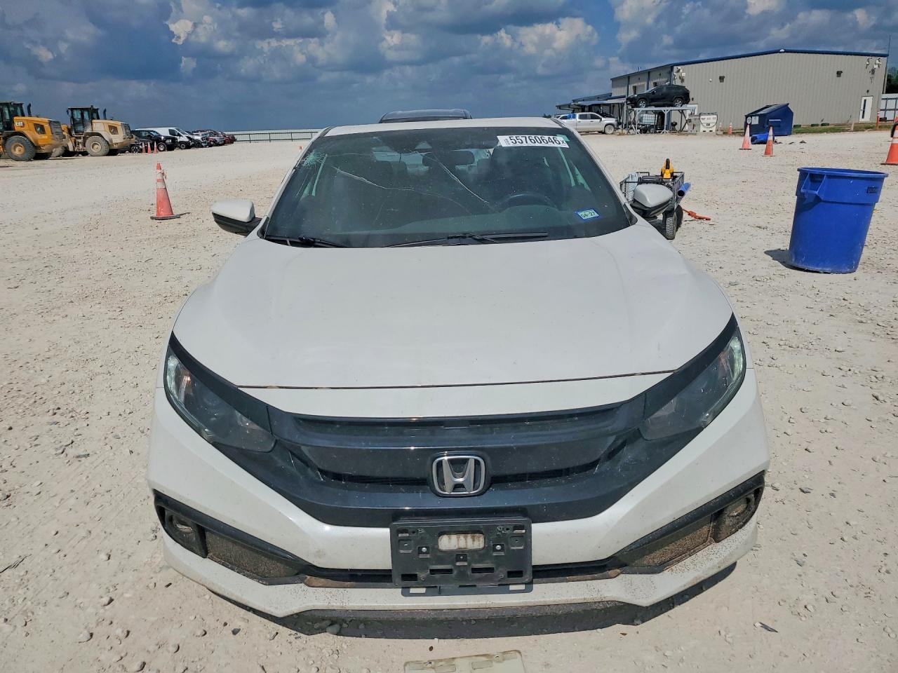 2019 Honda Civic Sport Белый vin: 2HGFC4B87KH304969