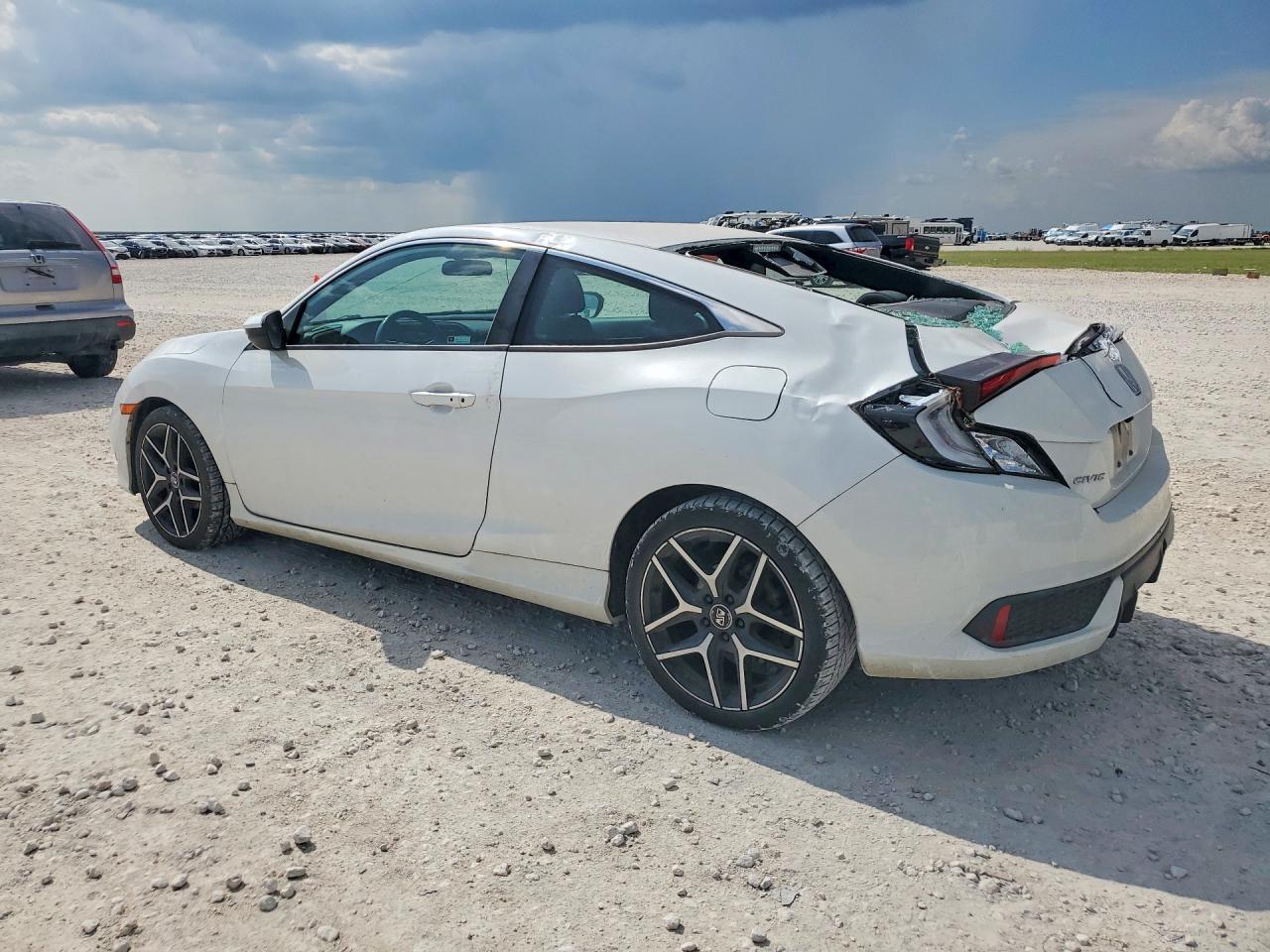 2019 Honda Civic Sport Белый vin: 2HGFC4B87KH304969
