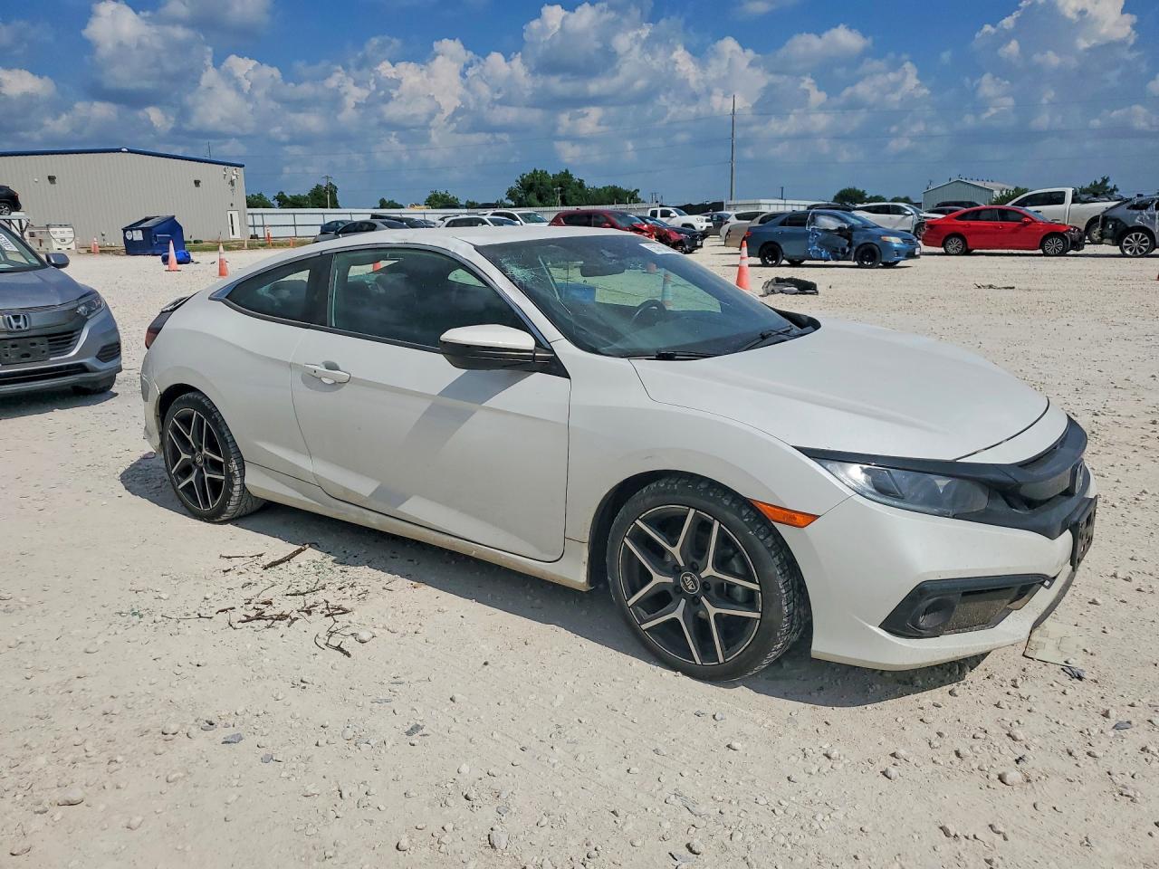 2019 Honda Civic Sport Белый vin: 2HGFC4B87KH304969