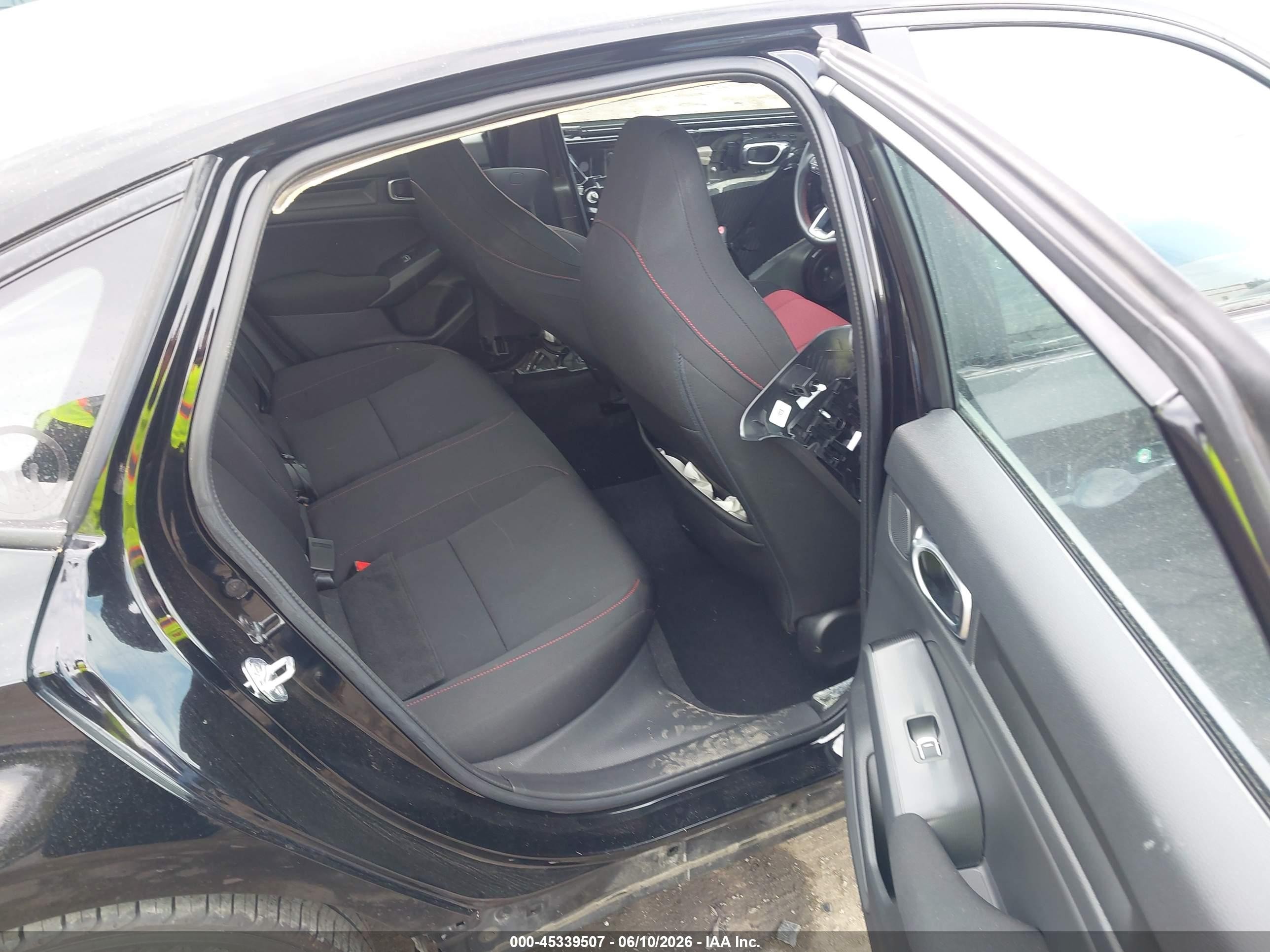 2023 Honda Civic Si Sedan Black vin: 2HGFE1E50PH470963