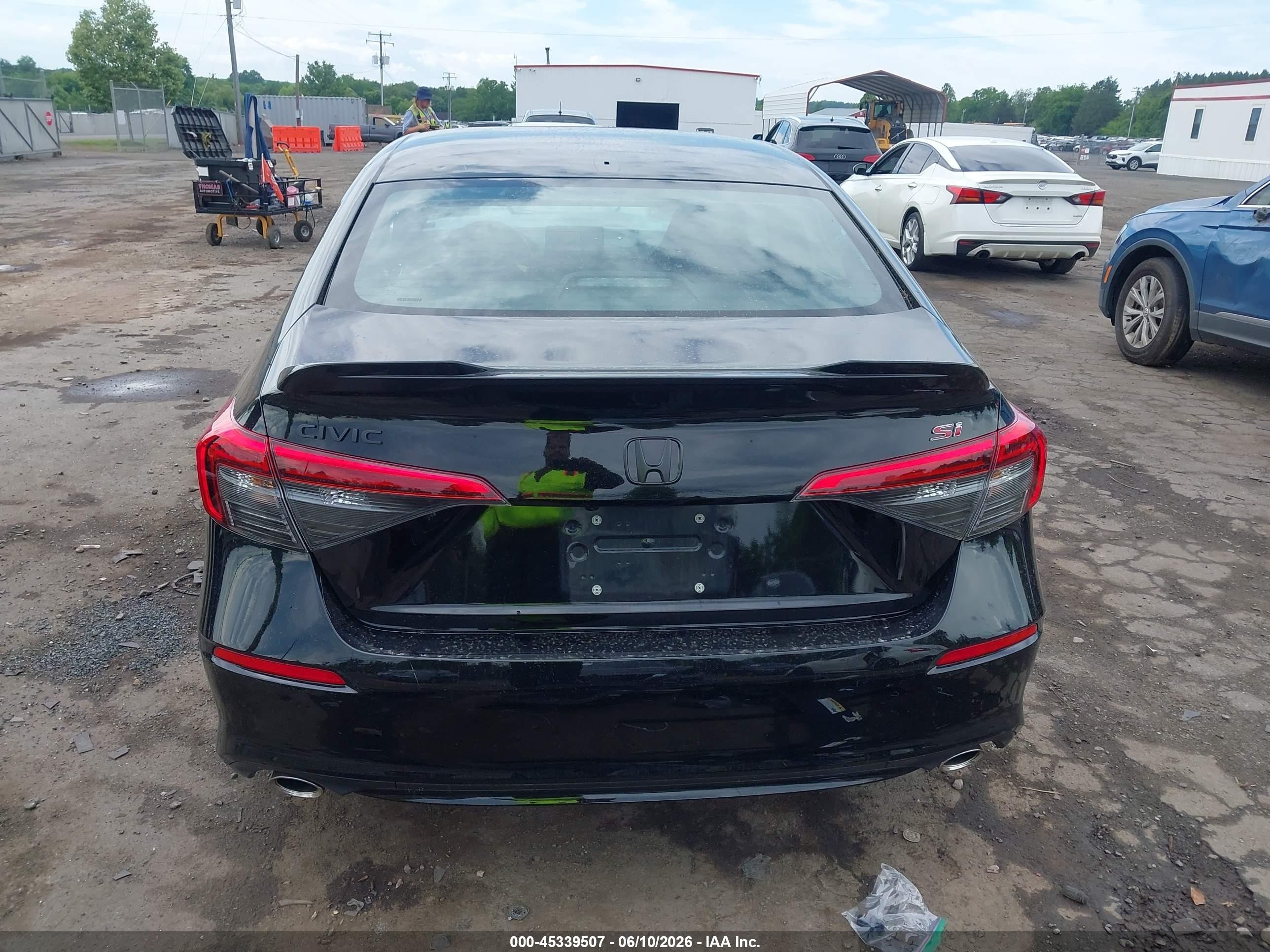 2023 Honda Civic Si Sedan Black vin: 2HGFE1E50PH470963
