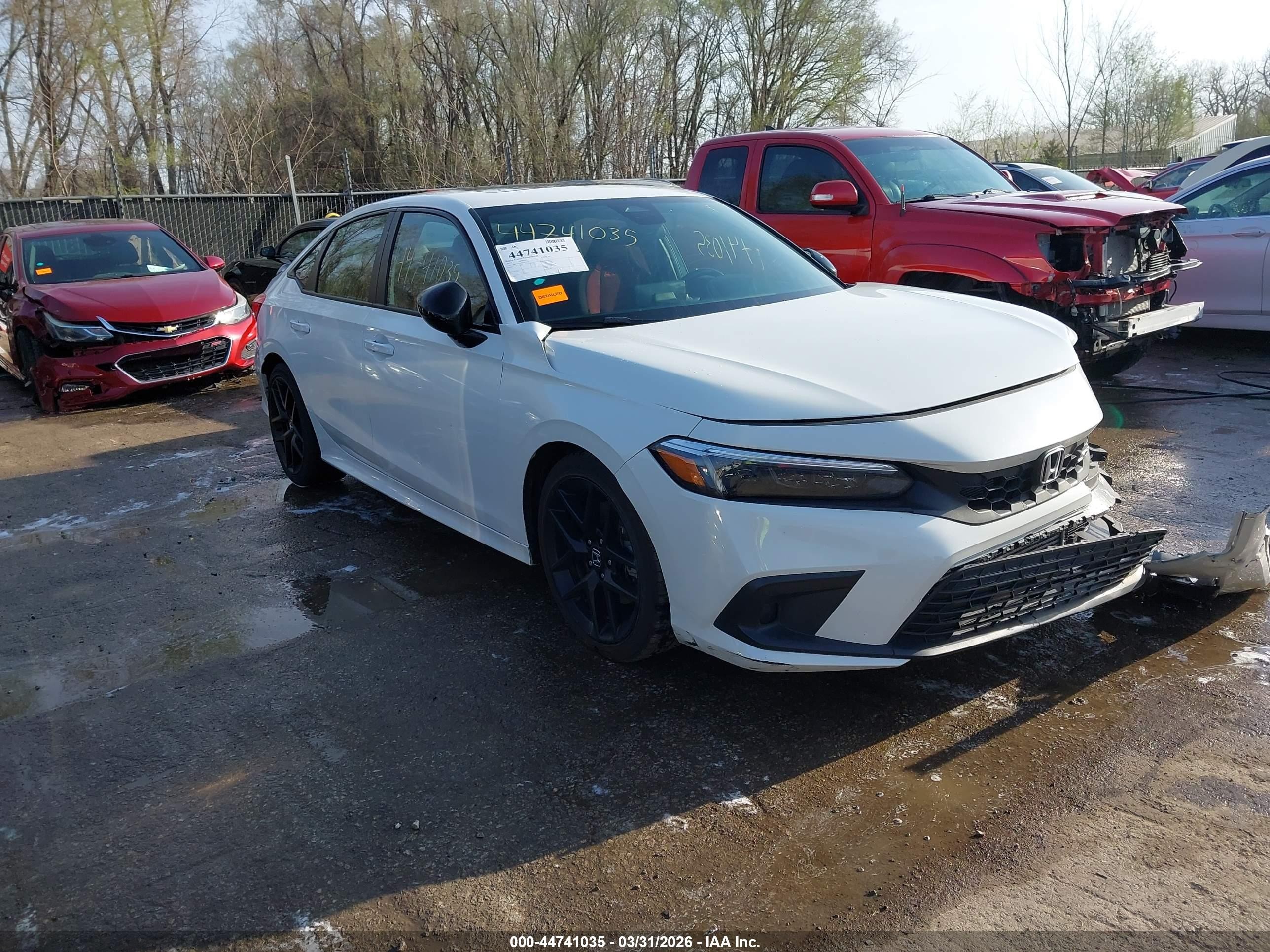 2024 Honda Civic Si Sedan White vin: 2HGFE1E52RH475259