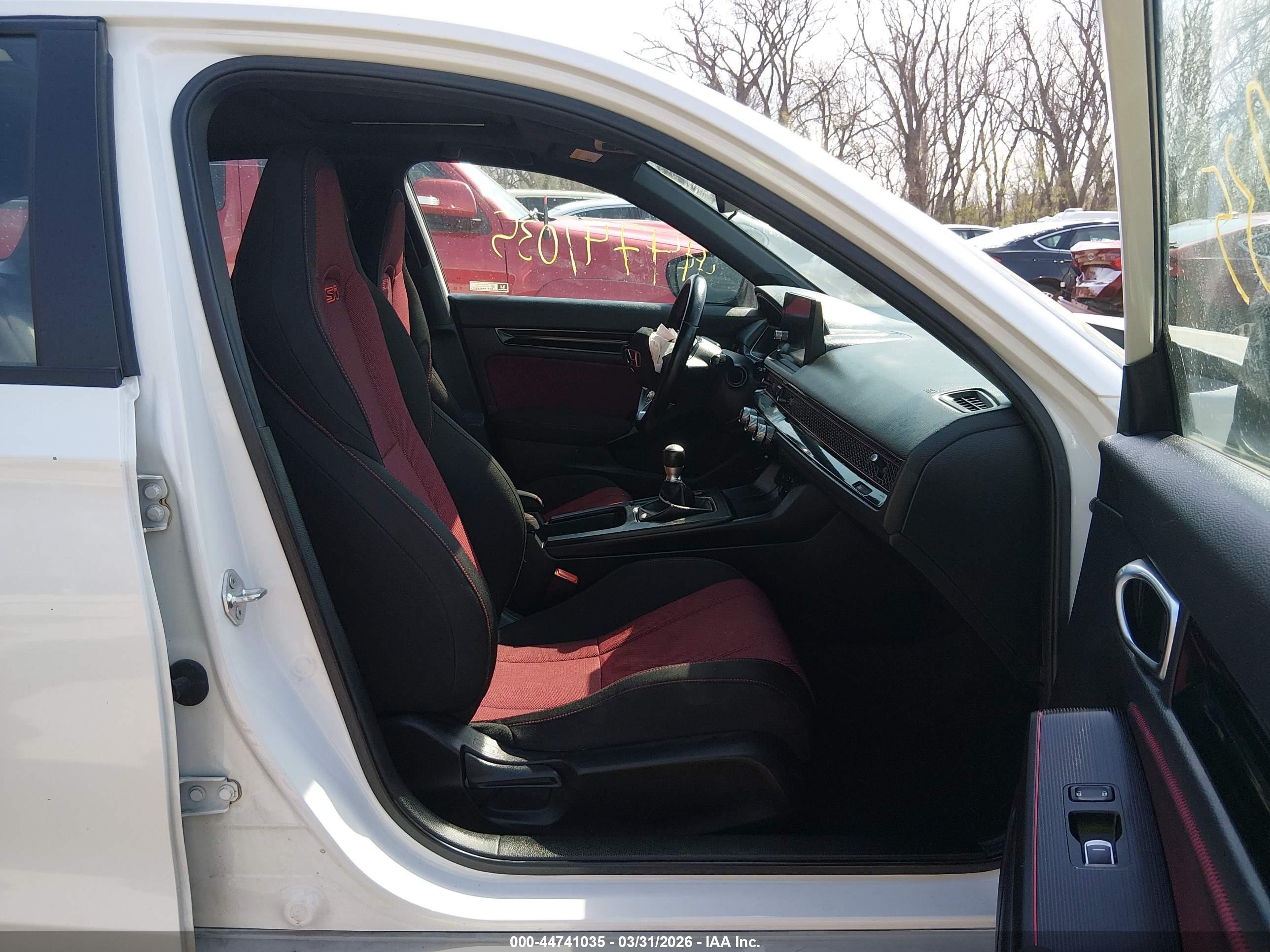 2024 Honda Civic Si Sedan White vin: 2HGFE1E52RH475259