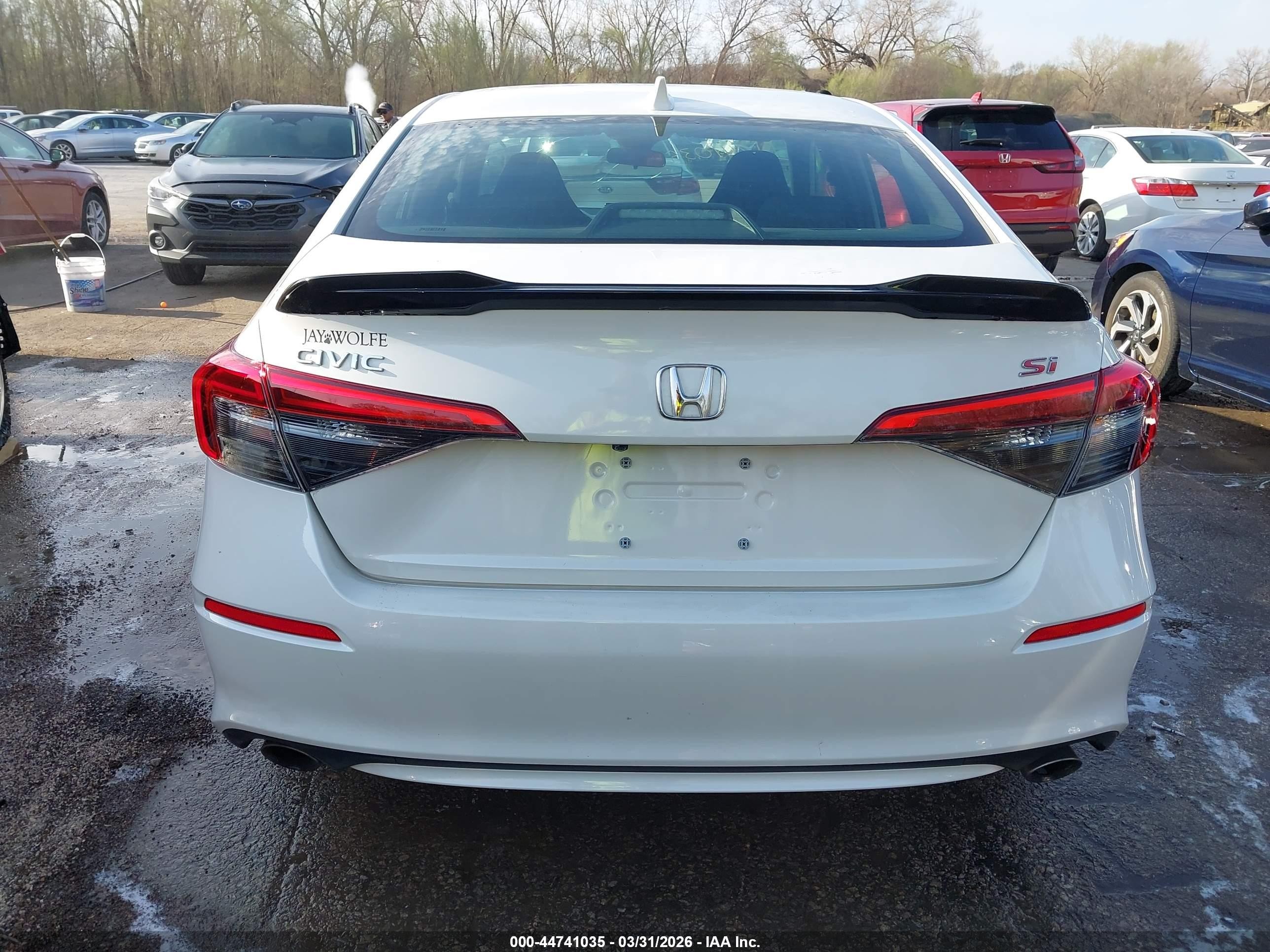 2024 Honda Civic Si Sedan White vin: 2HGFE1E52RH475259