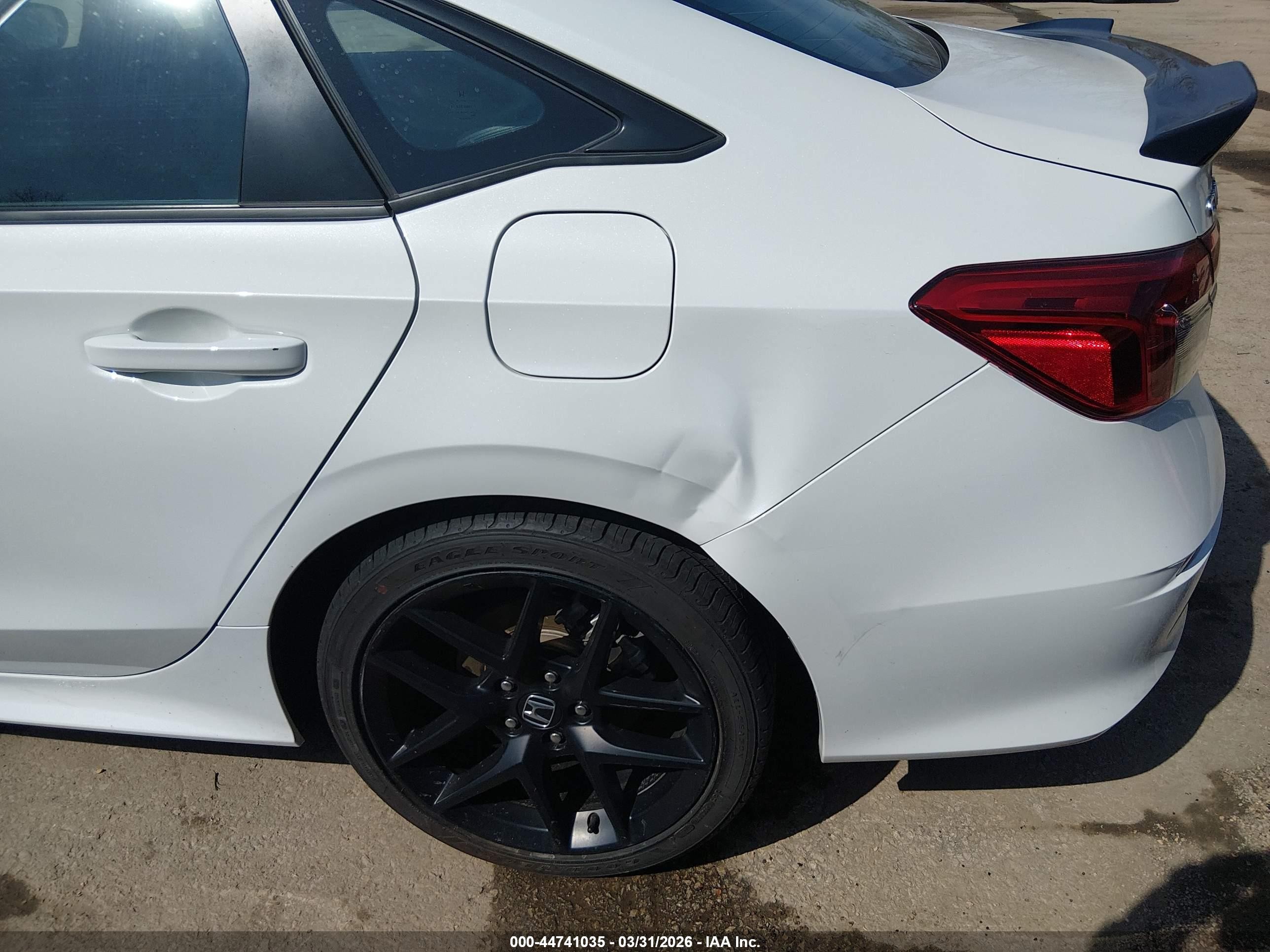 2024 Honda Civic Si Sedan White vin: 2HGFE1E52RH475259