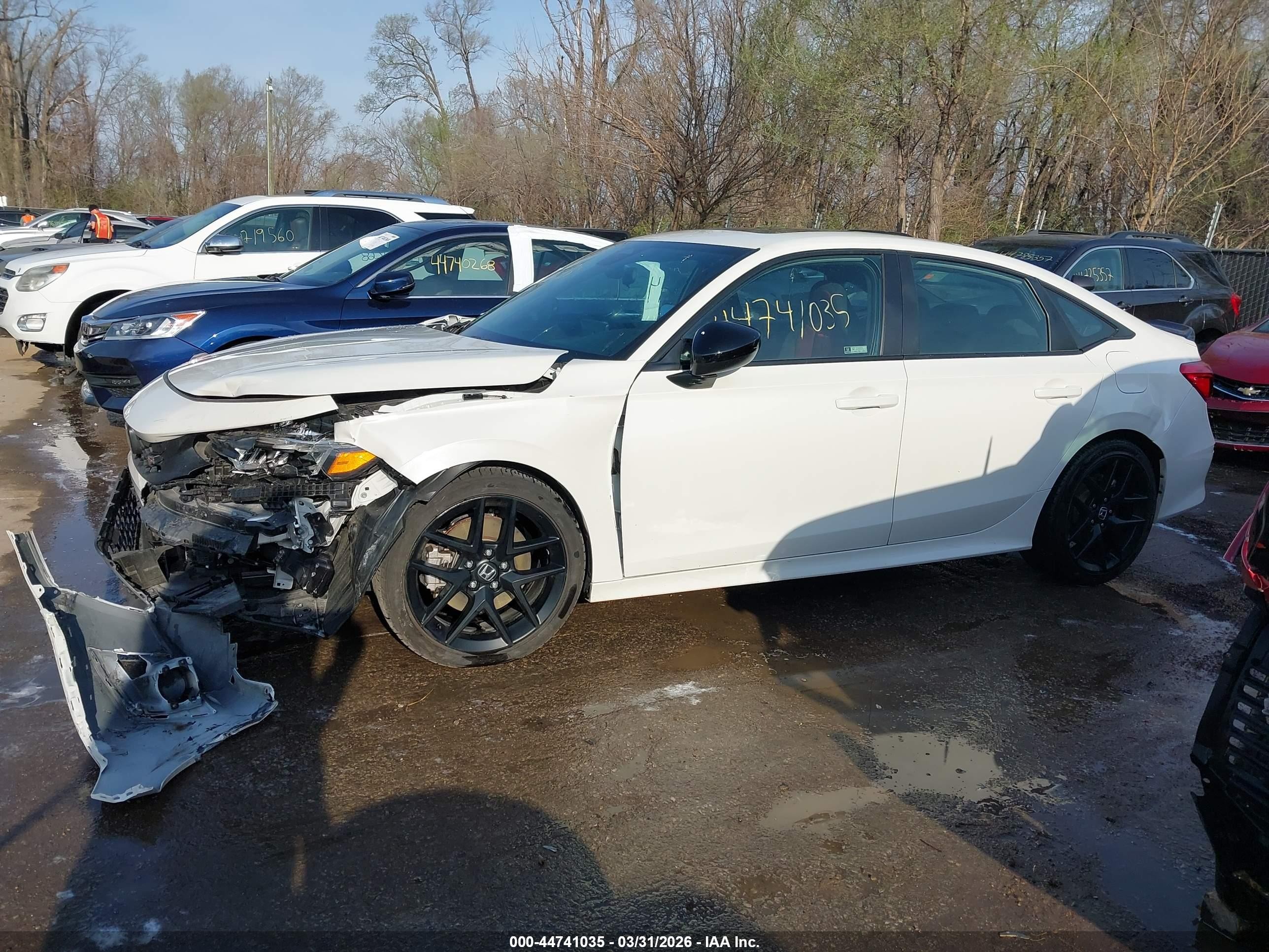2024 Honda Civic Si Sedan White vin: 2HGFE1E52RH475259