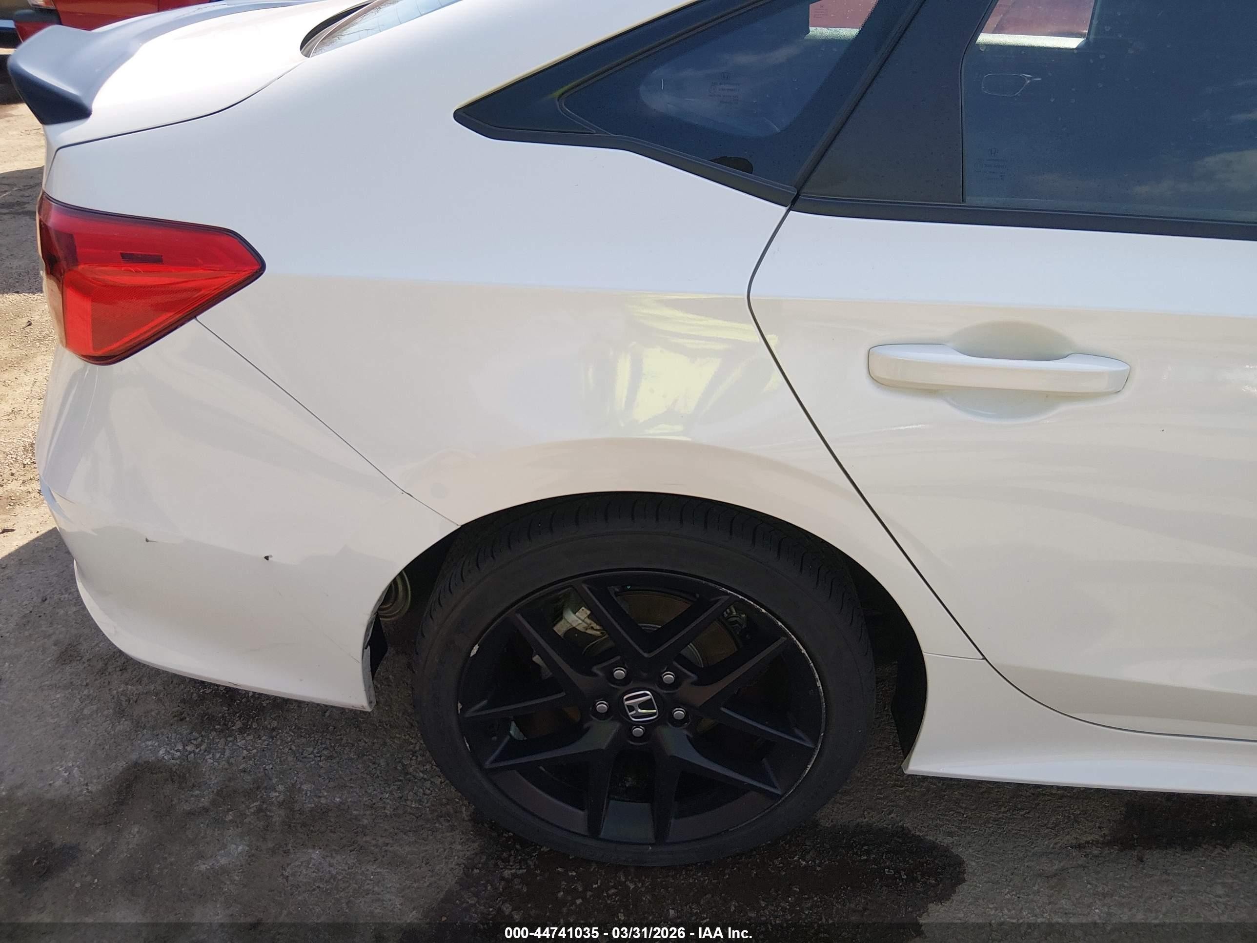 2024 Honda Civic Si Sedan White vin: 2HGFE1E52RH475259