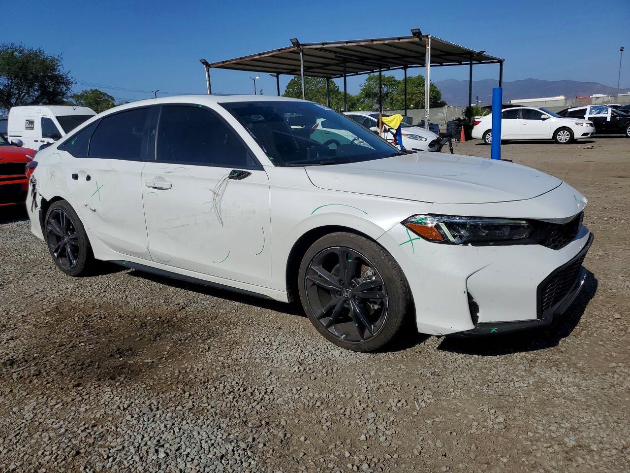 2025 Honda Civic Si White vin: 2HGFE1E53SH477236