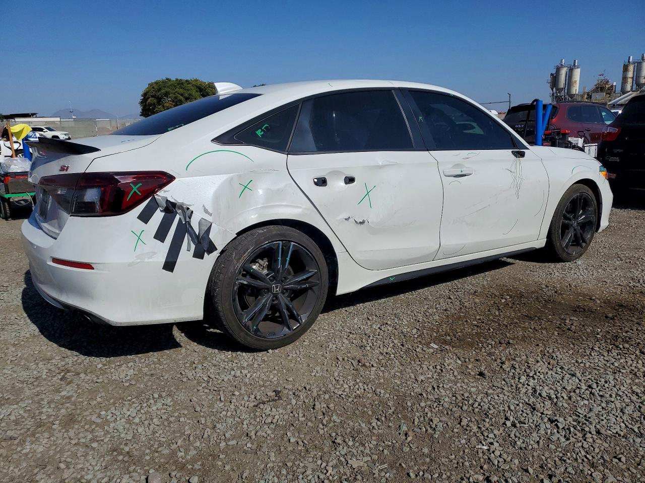 2025 Honda Civic Si White vin: 2HGFE1E53SH477236