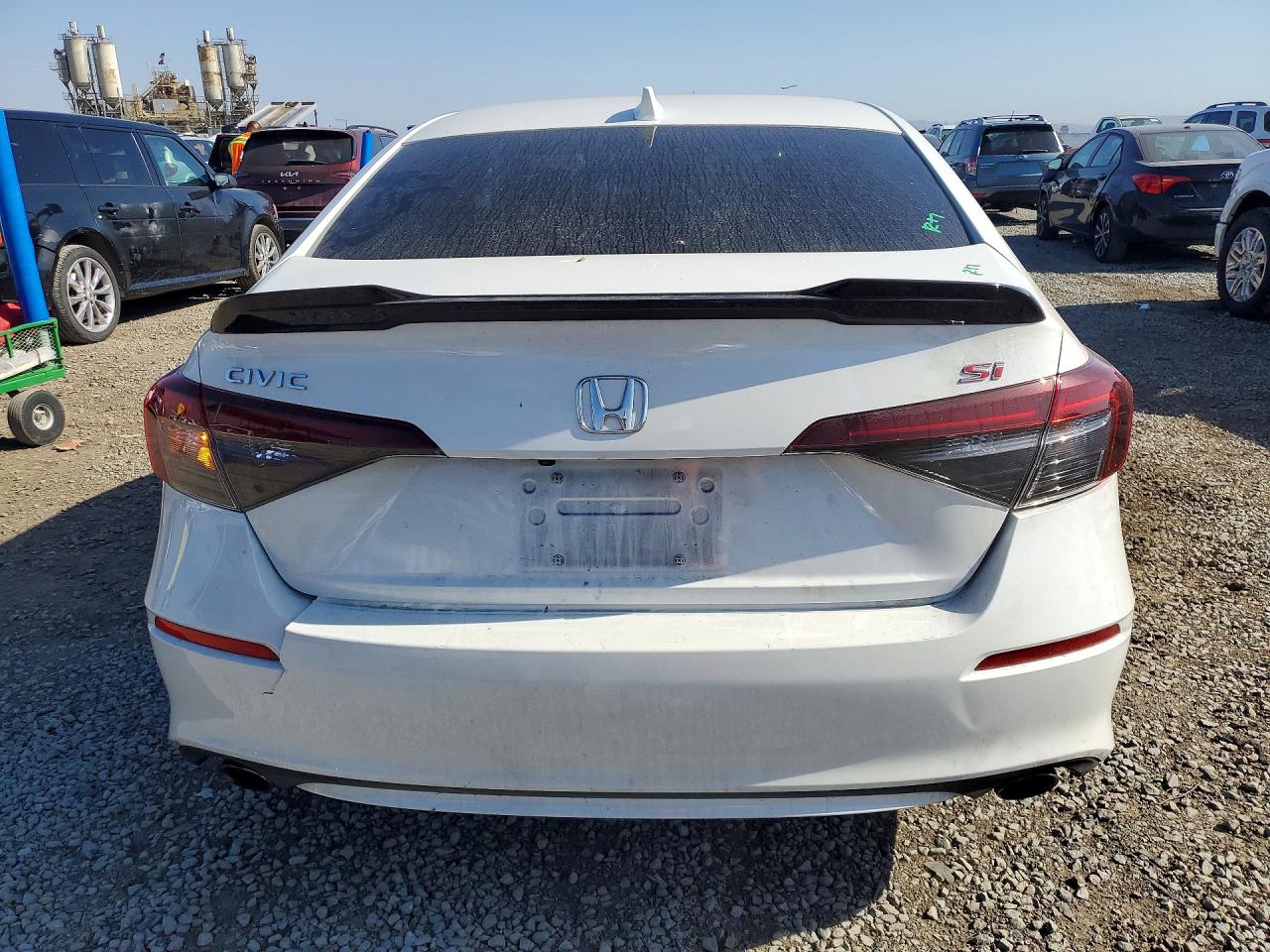 2025 Honda Civic Si White vin: 2HGFE1E53SH477236
