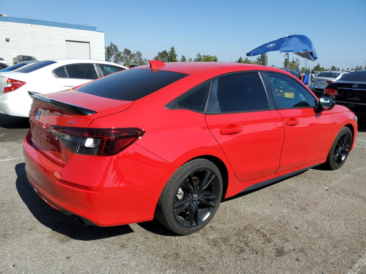 2025 Honda Civic Si Red vin: 2HGFE1E55SH470272
