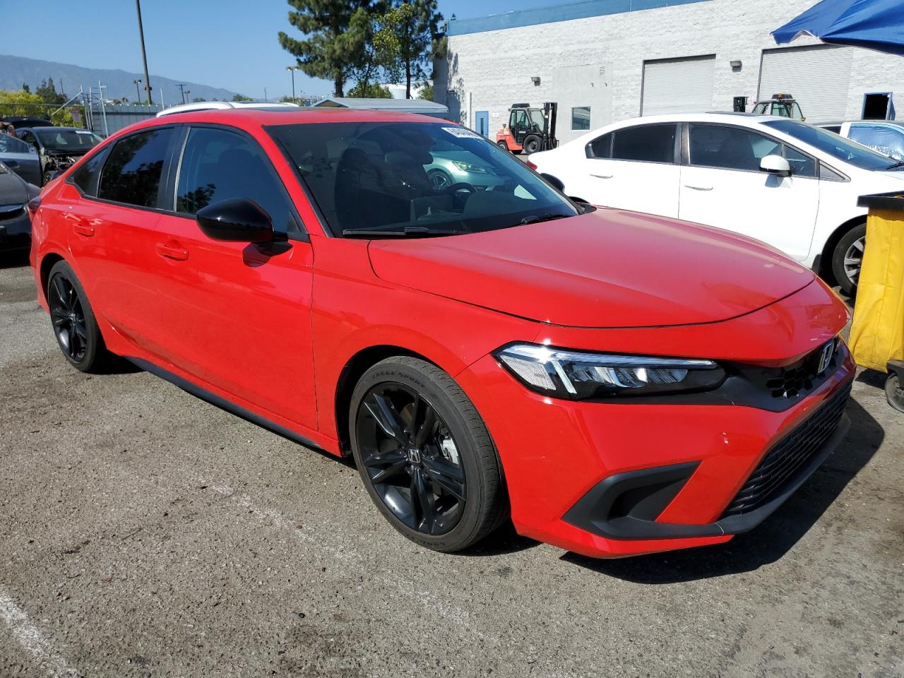 2025 Honda Civic Si Red vin: 2HGFE1E55SH470272
