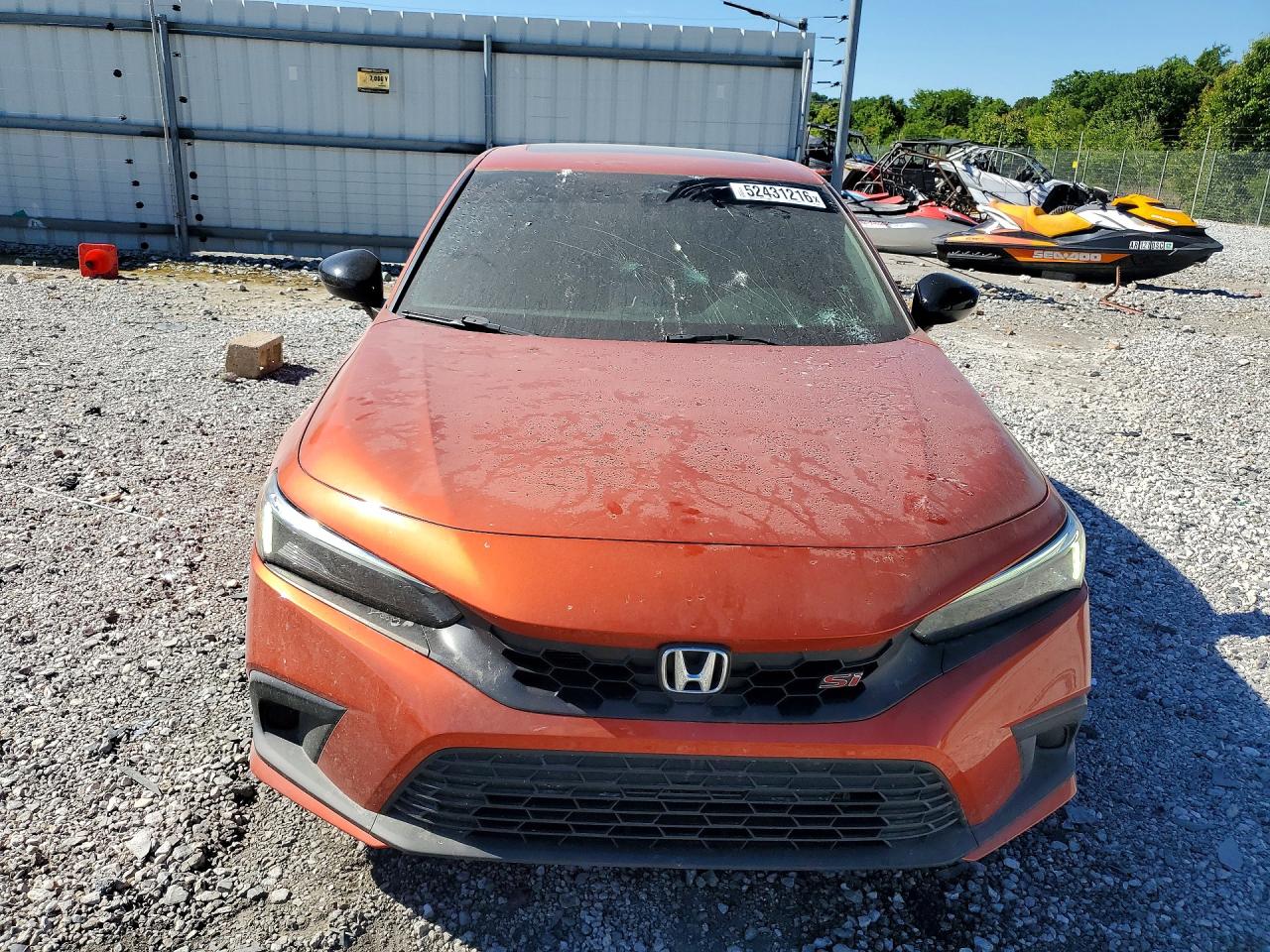 2022 Honda Civic Si Orange vin: 2HGFE1E58NH472800
