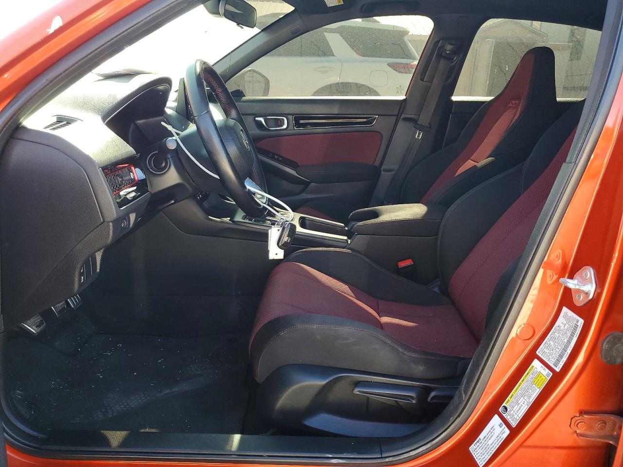 2022 Honda Civic Si Orange vin: 2HGFE1E58NH472800