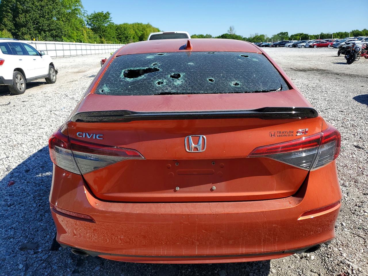 2022 Honda Civic Si Orange vin: 2HGFE1E58NH472800