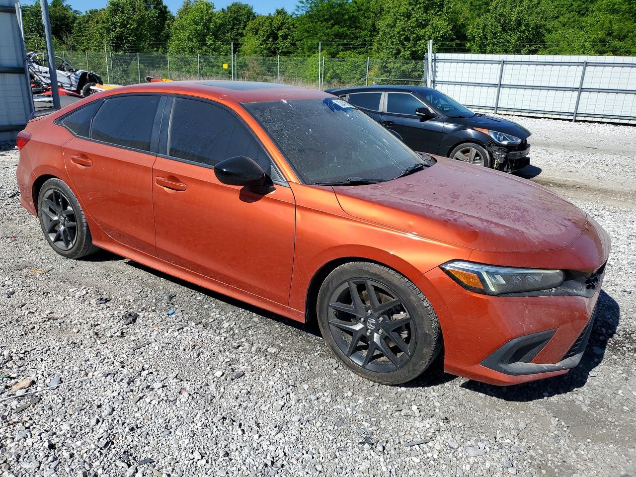 2022 Honda Civic Si Orange vin: 2HGFE1E58NH472800