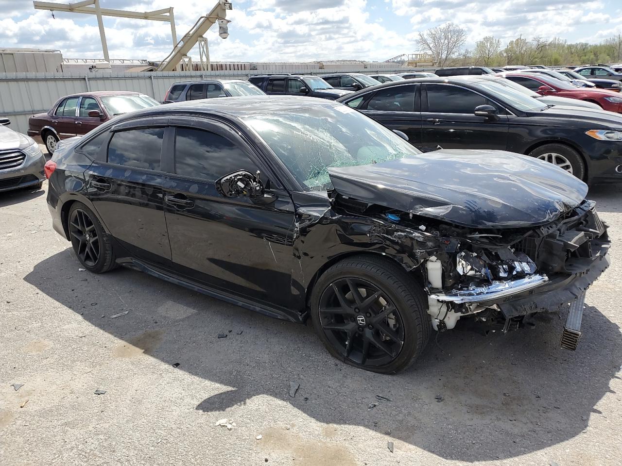 2023 Honda Civic Si Black vin: 2HGFE1E58PH473402