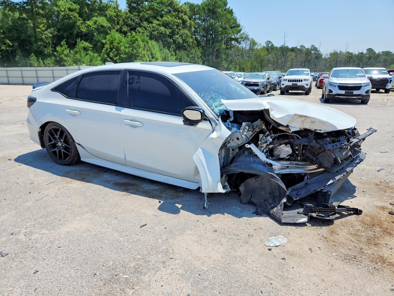 2024 Honda Civic Si White vin: 2HGFE1E58RH474326