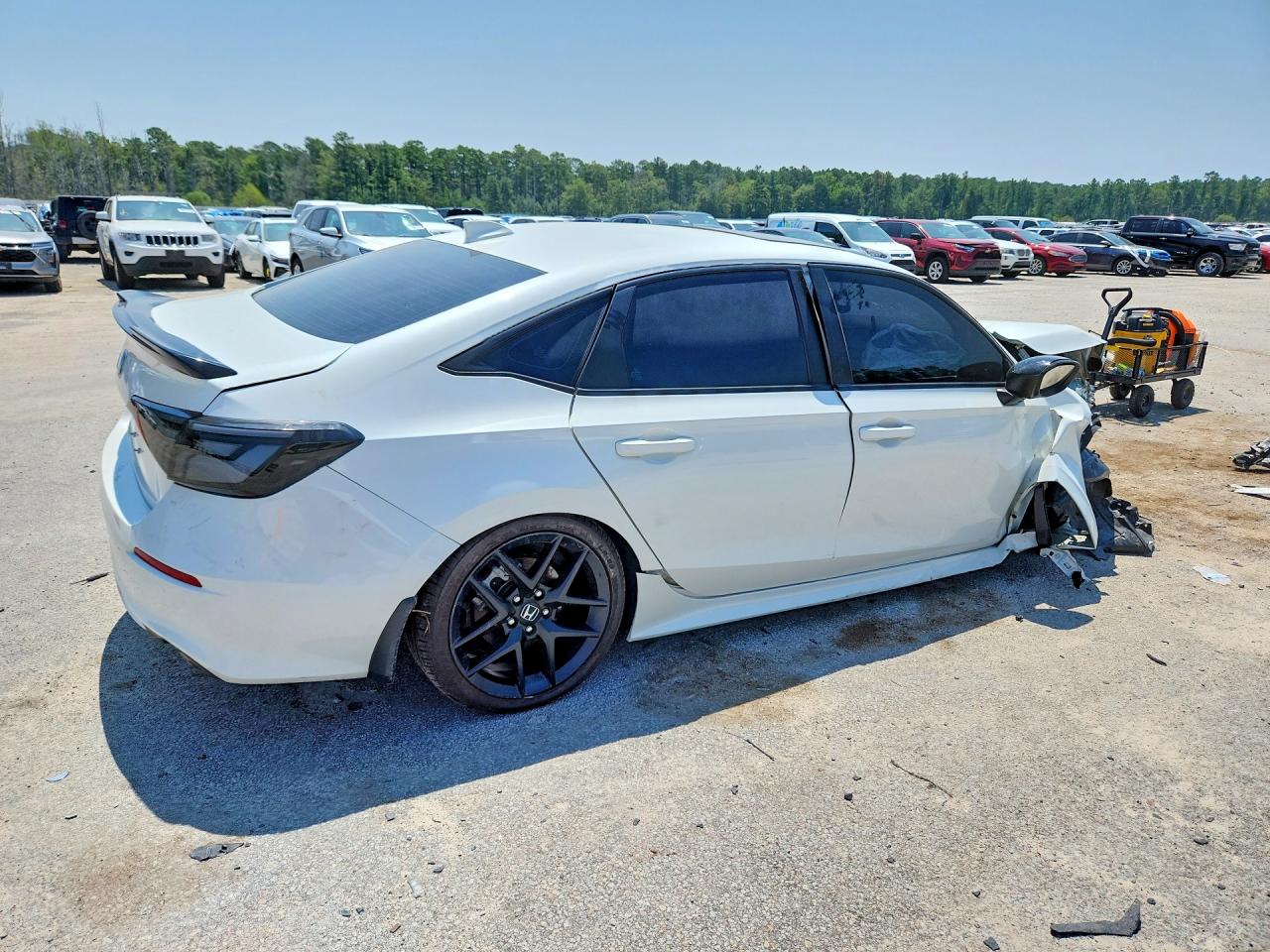 2024 Honda Civic Si White vin: 2HGFE1E58RH474326