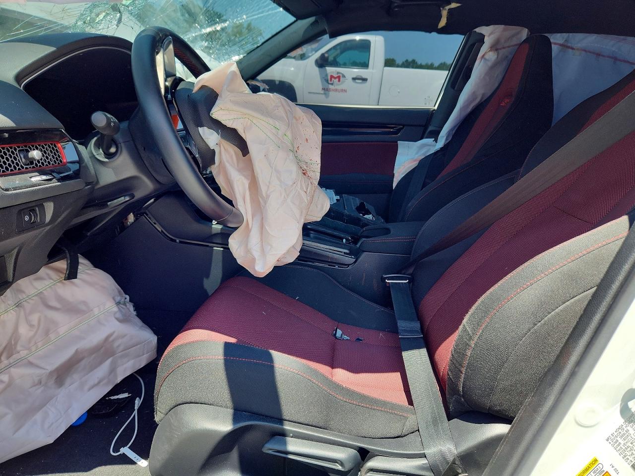 2024 Honda Civic Si White vin: 2HGFE1E58RH474326