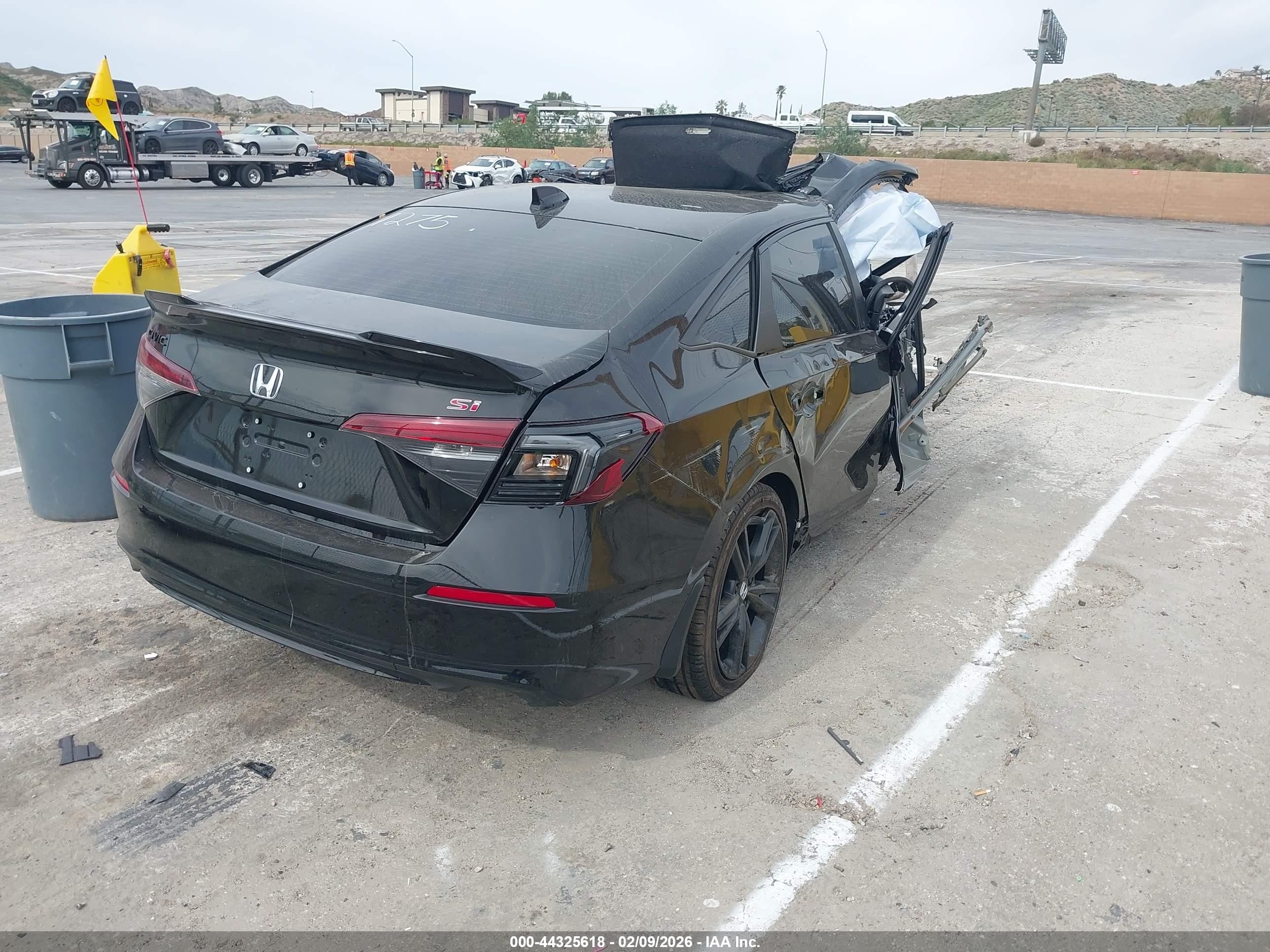 2026 Honda Civic Si Sedan Black vin: 2HGFE1E58TH471479
