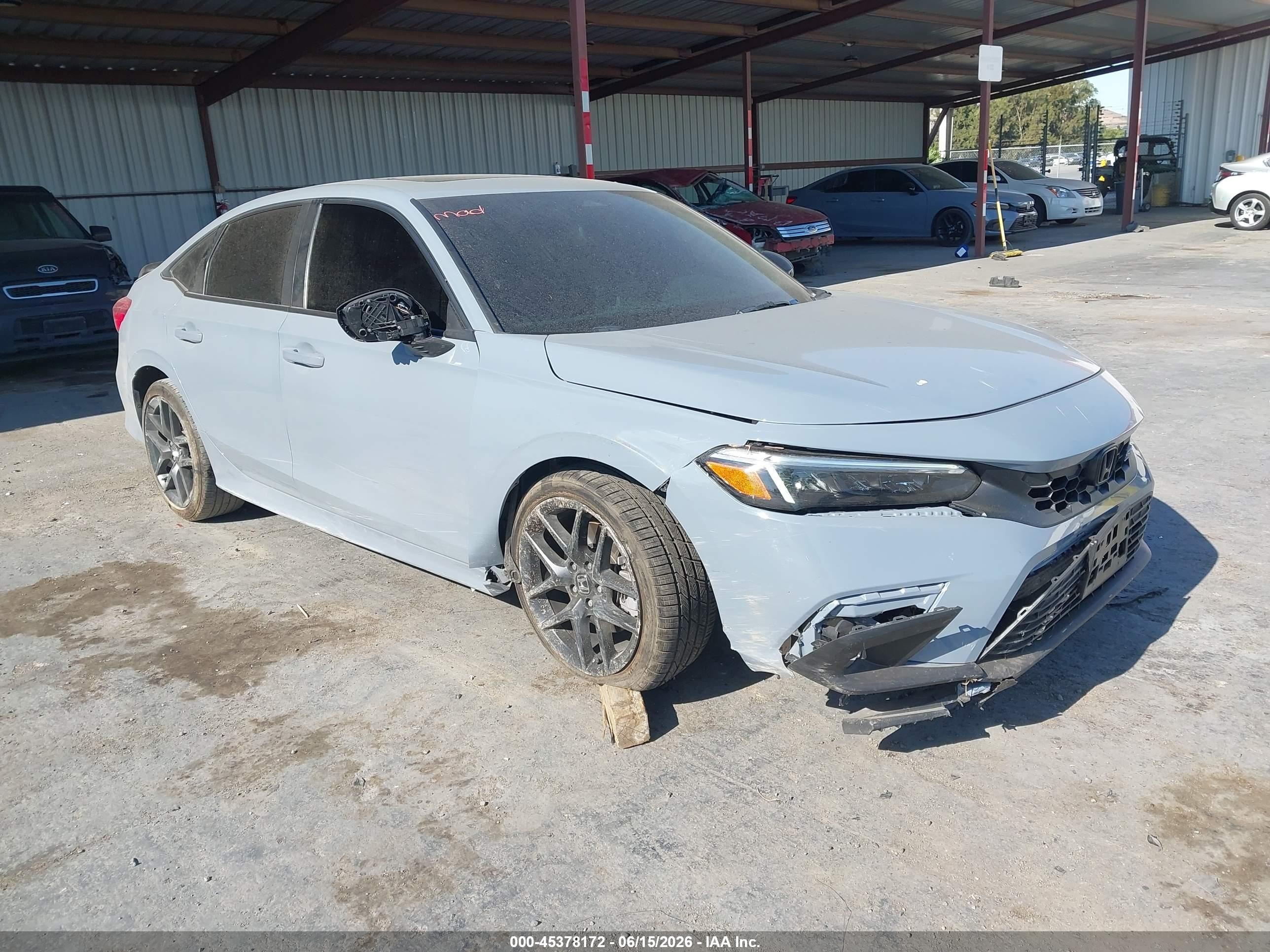 2023 Honda Civic Si Sedan Gray vin: 2HGFE1E5XPH474163