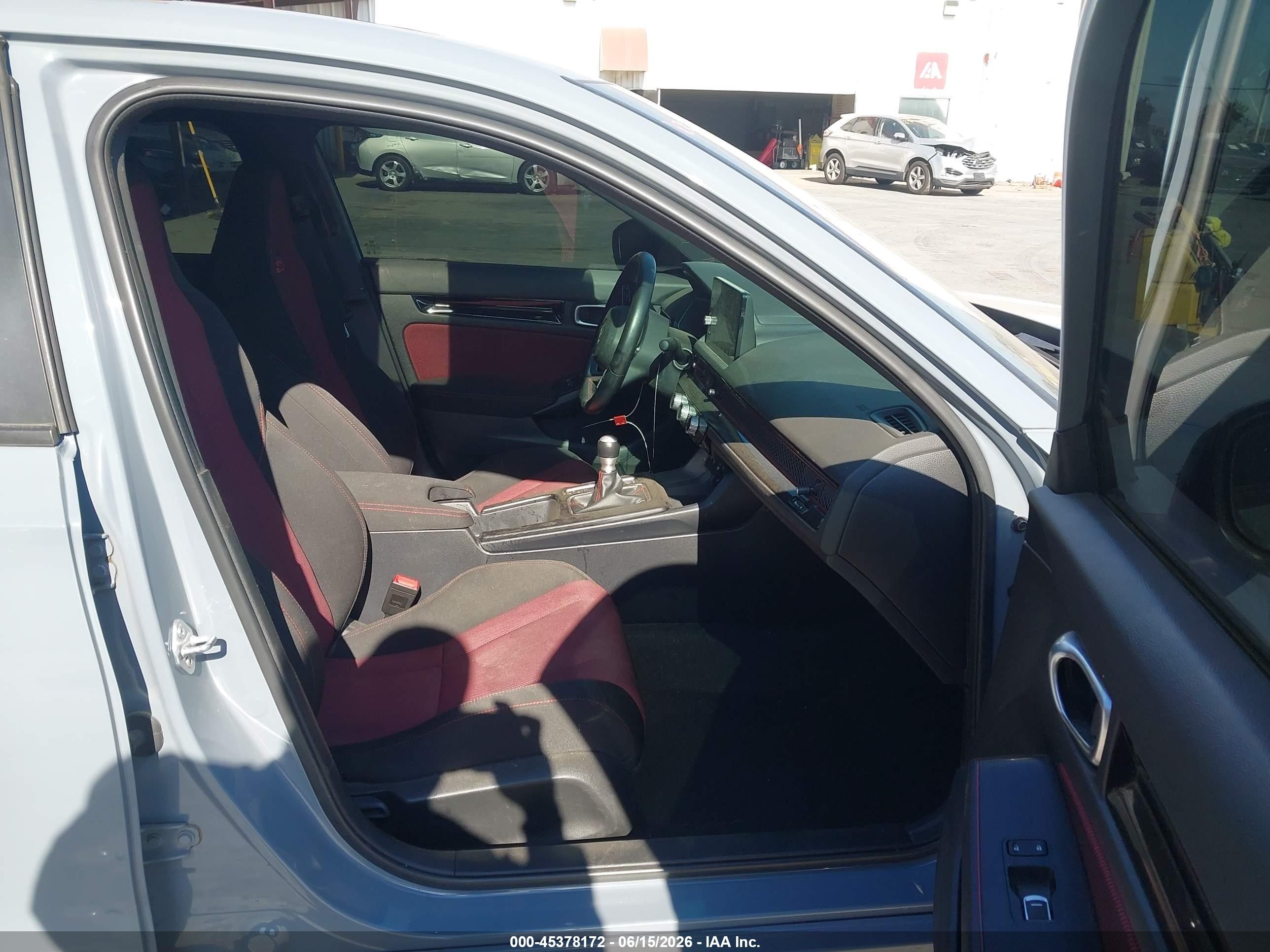 2023 Honda Civic Si Sedan Серый vin: 2HGFE1E5XPH474163
