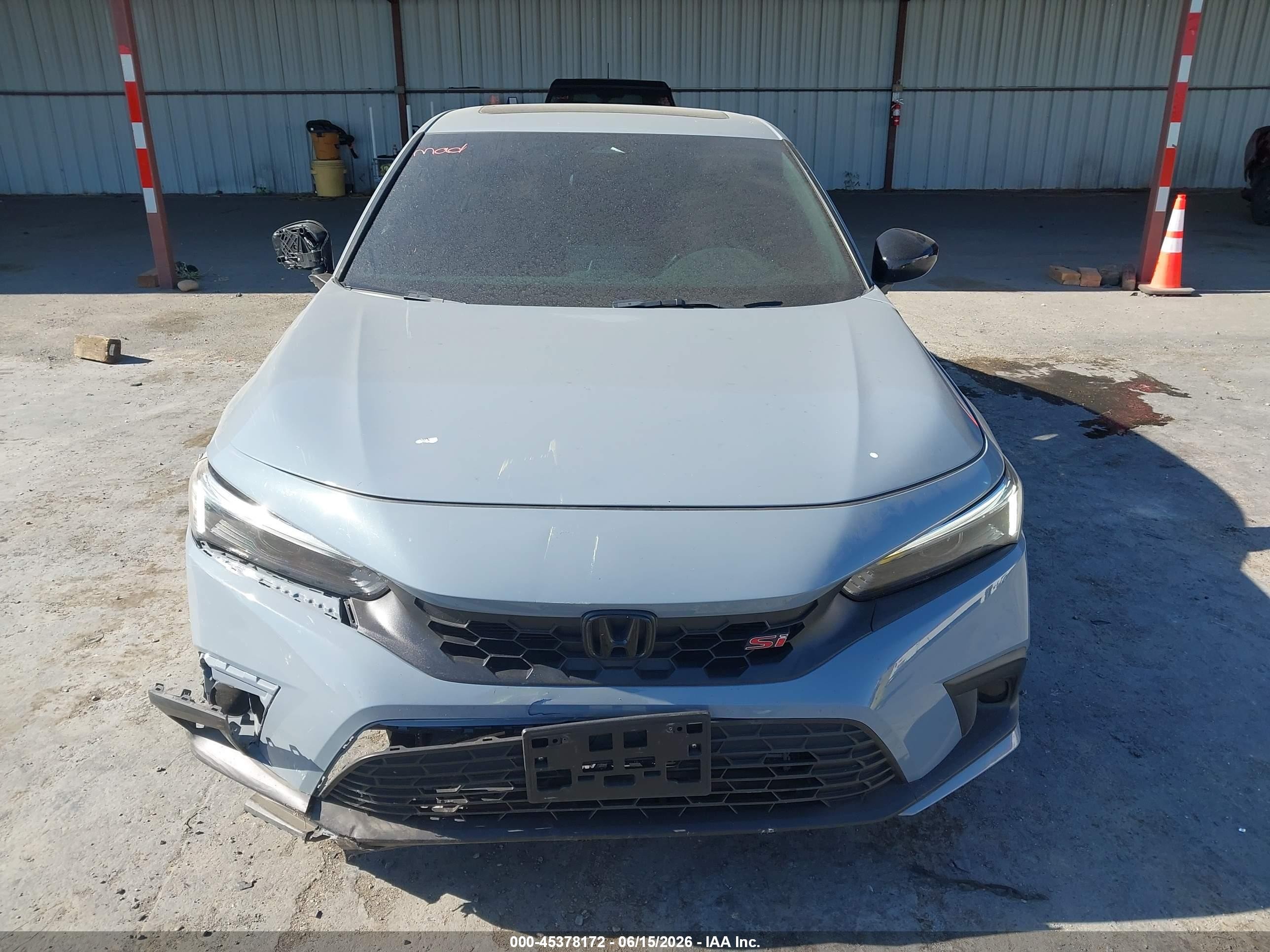 2023 Honda Civic Si Sedan Серый vin: 2HGFE1E5XPH474163