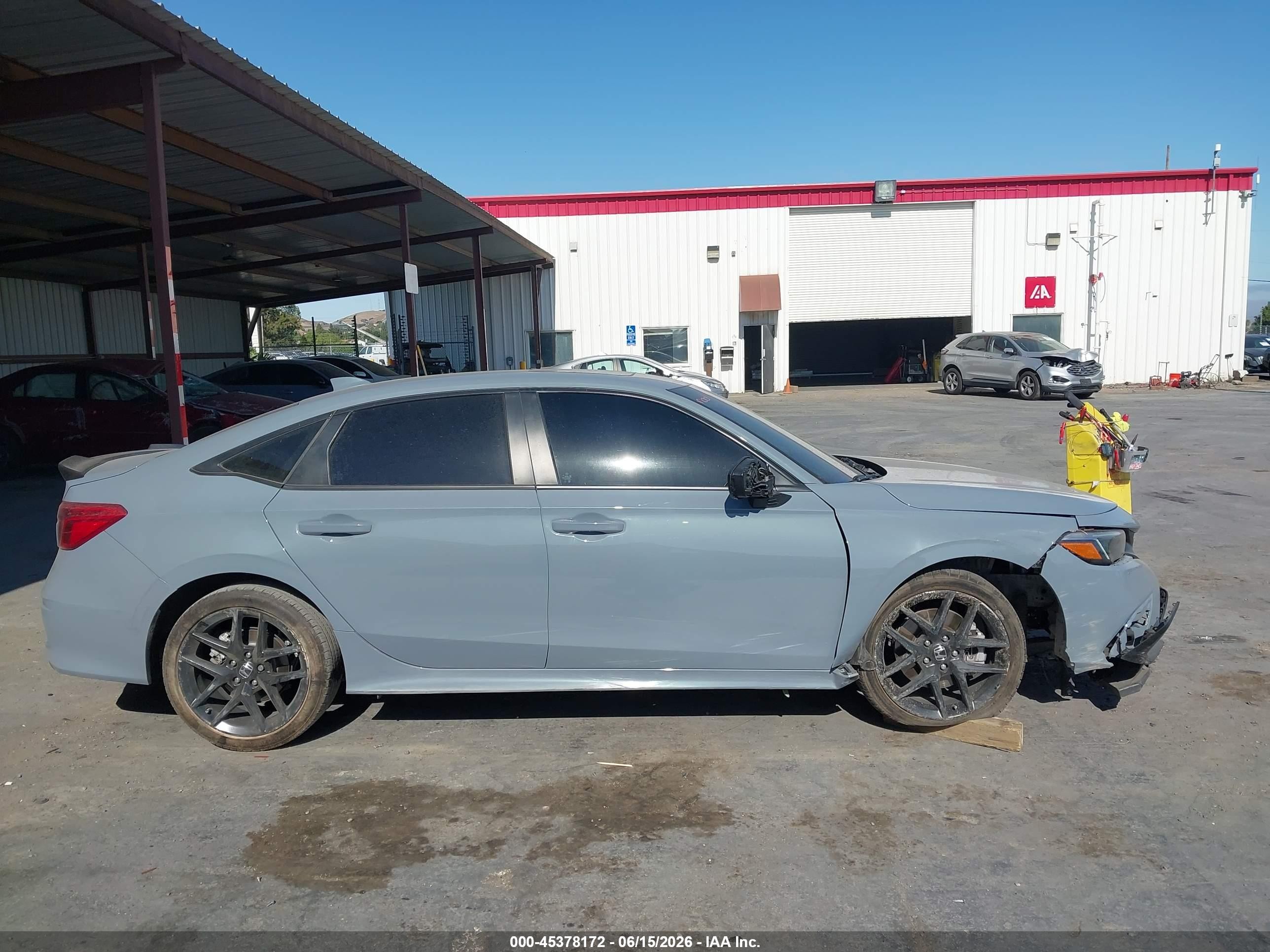 2023 Honda Civic Si Sedan Серый vin: 2HGFE1E5XPH474163