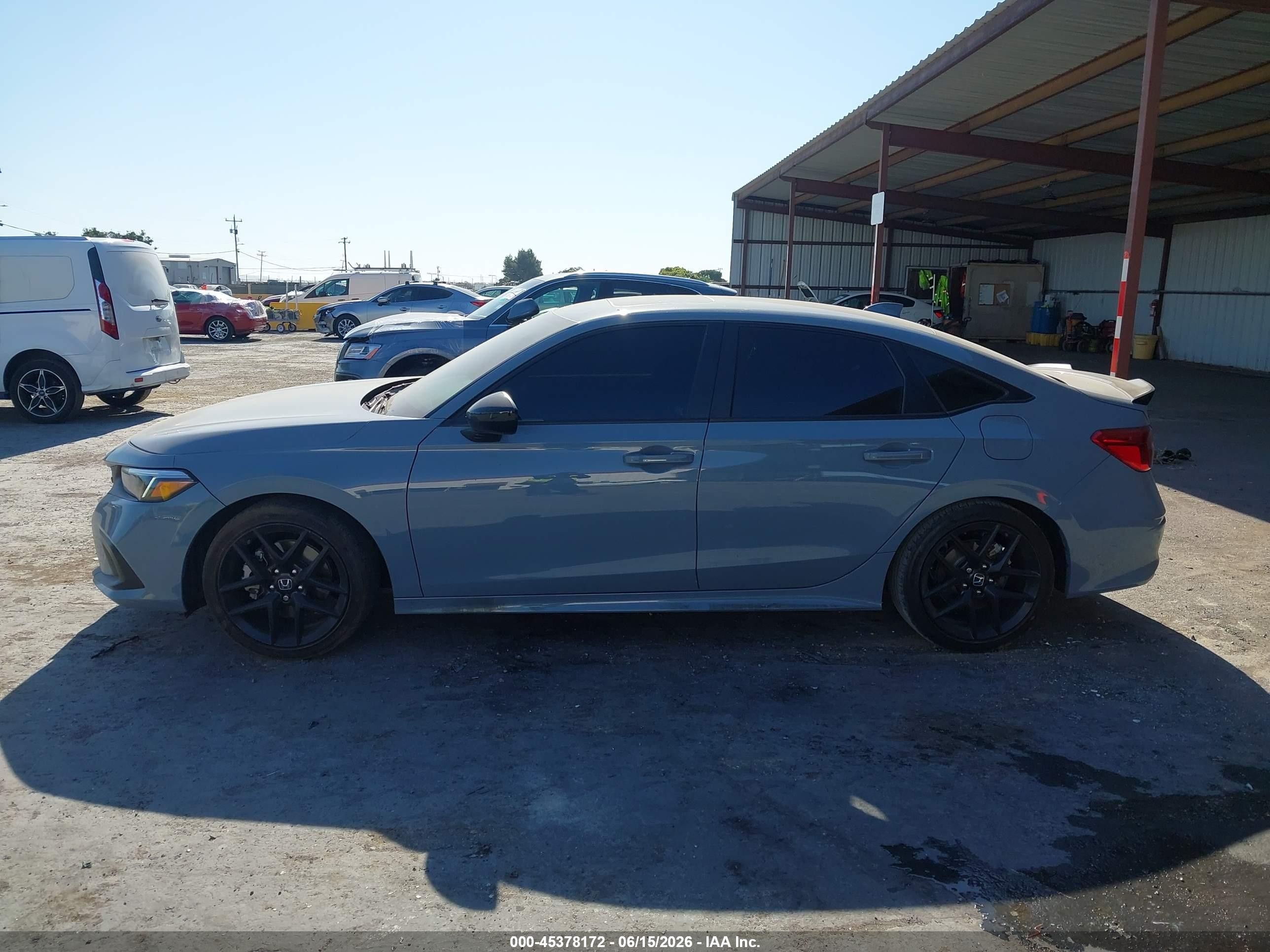 2023 Honda Civic Si Sedan Серый vin: 2HGFE1E5XPH474163