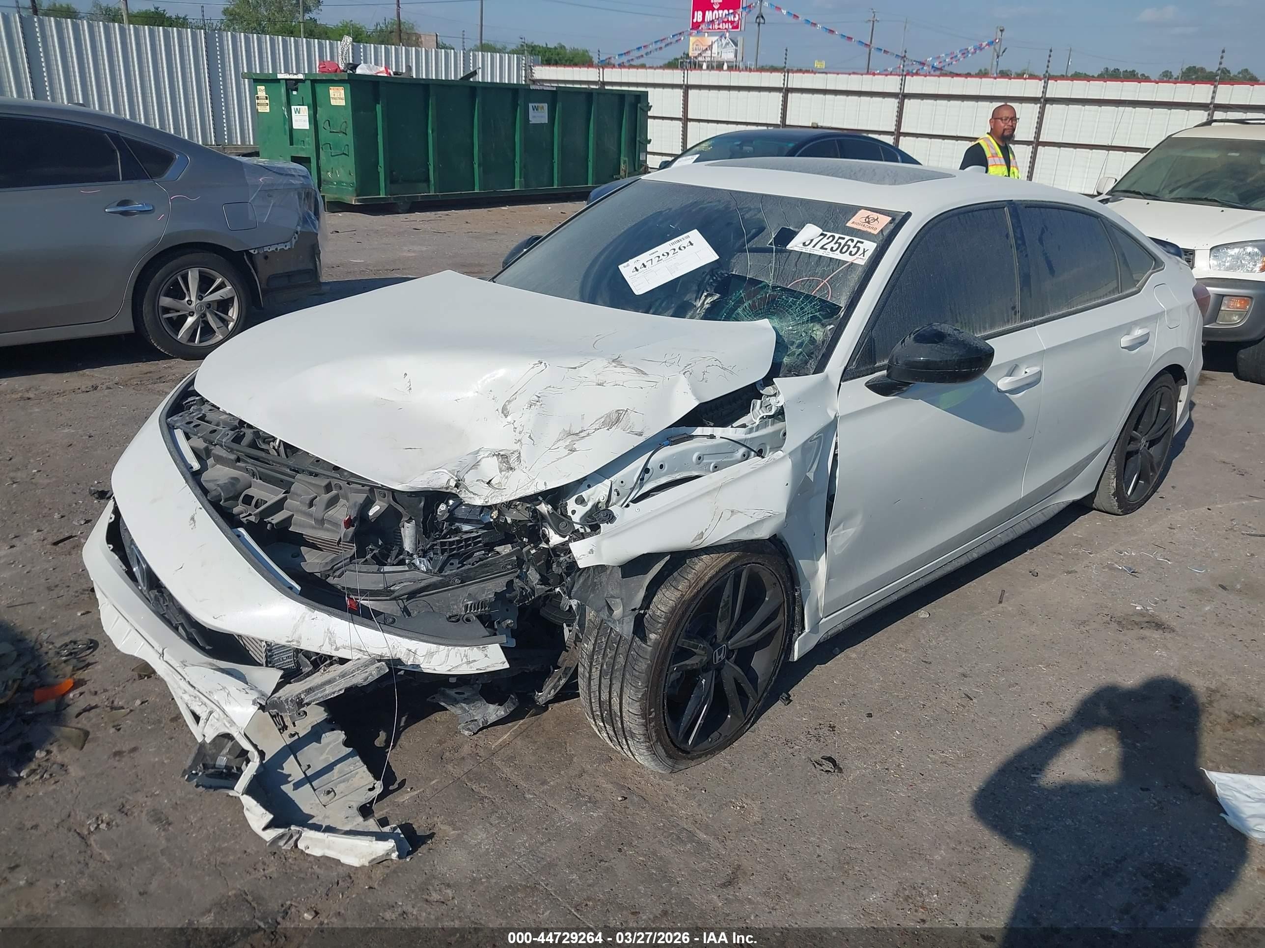 2025 Honda Civic Si   Белый vin: 2HGFE1E5XSH476665