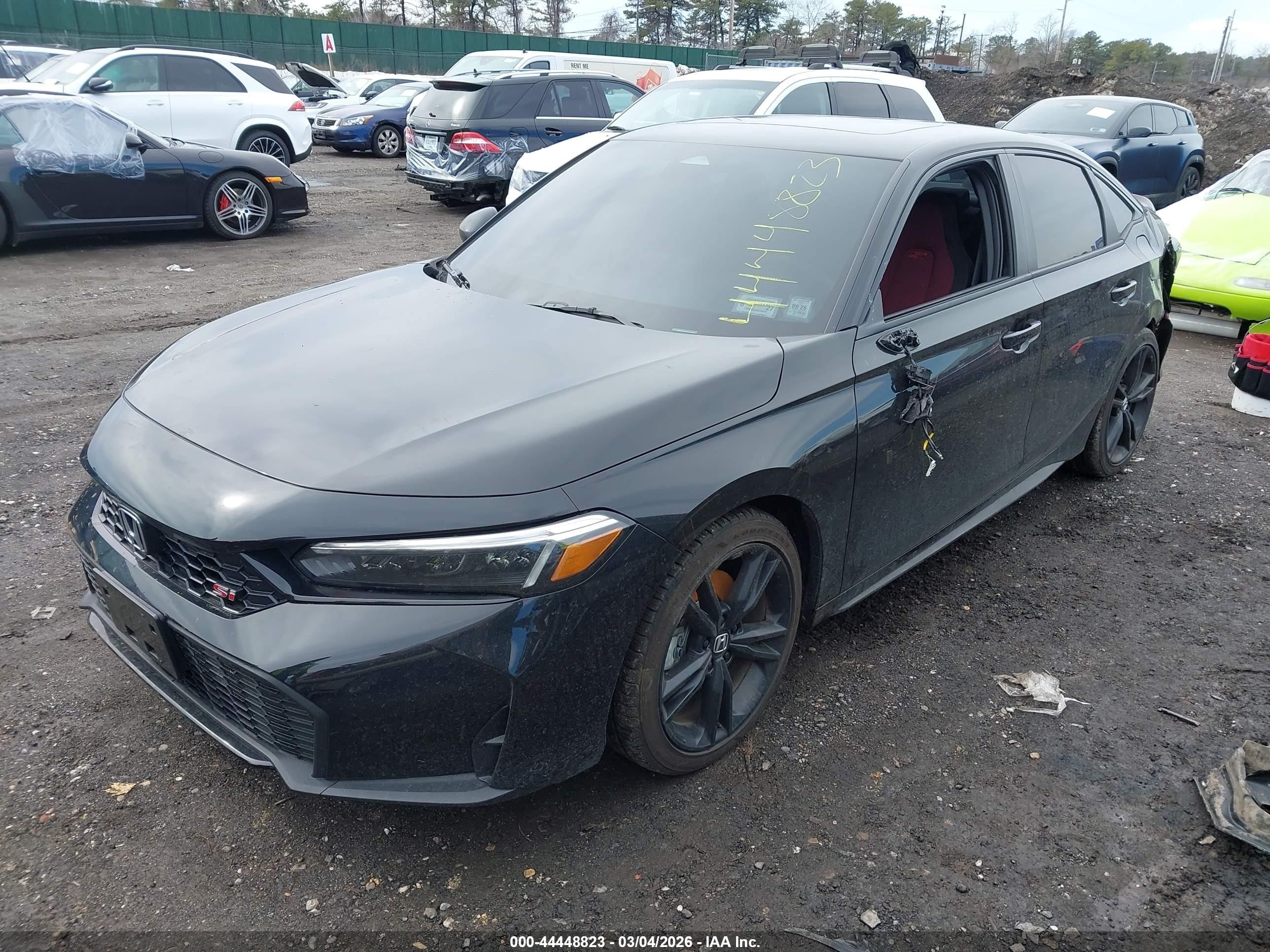 2026 Honda Civic Si Sedan Black vin: 2HGFE1E5XTH470754