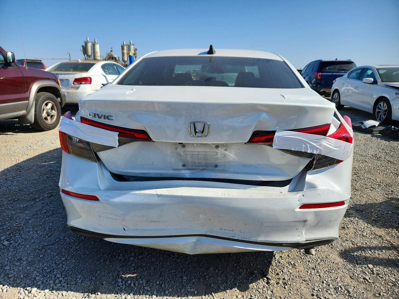 2022 Honda Civic Ex White vin: 2HGFE1F70NH318985
