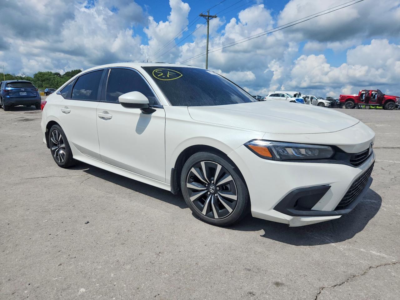 2024 Honda Civic Ex White vin: 2HGFE1F70RH335260