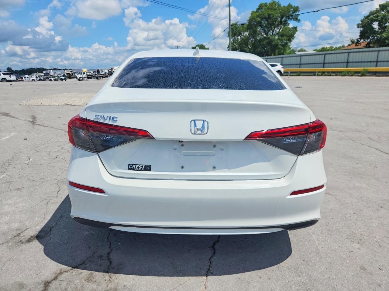 2024 Honda Civic Ex White vin: 2HGFE1F70RH335260