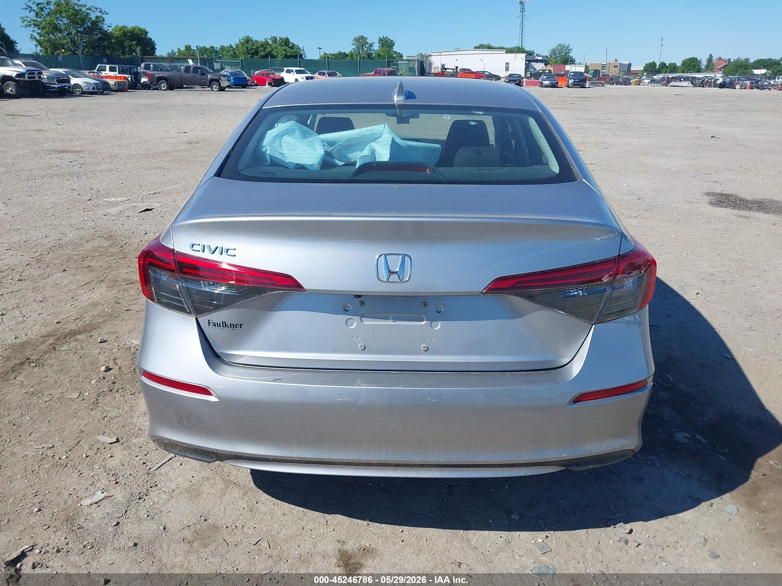 2022 Honda Civic Ex Silver vin: 2HGFE1F71NH311995