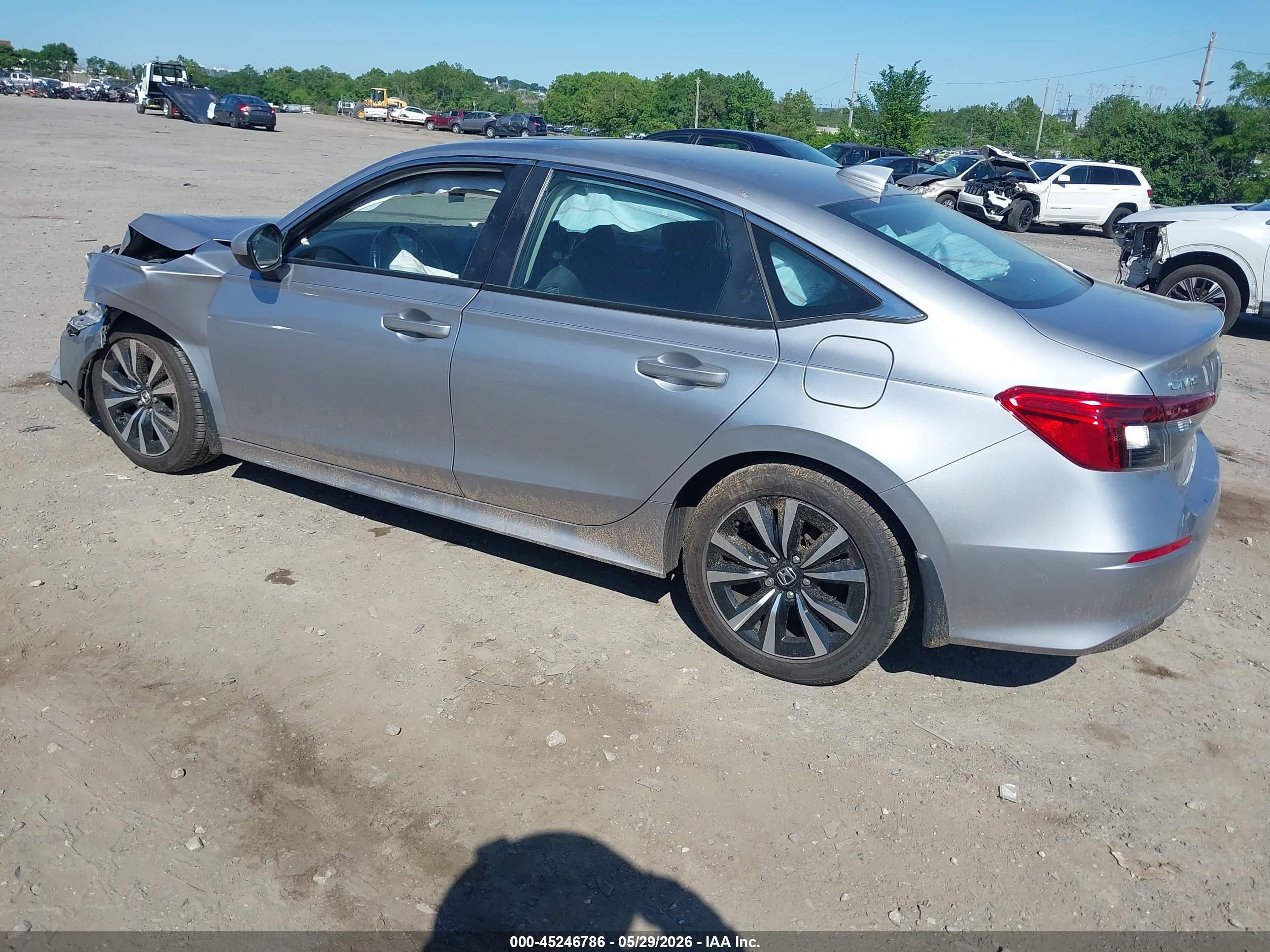 2022 Honda Civic Ex Silver vin: 2HGFE1F71NH311995