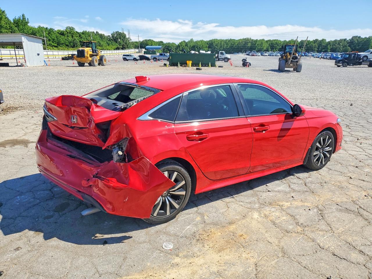 2023 Honda Civic Ex Red vin: 2HGFE1F72PH312298