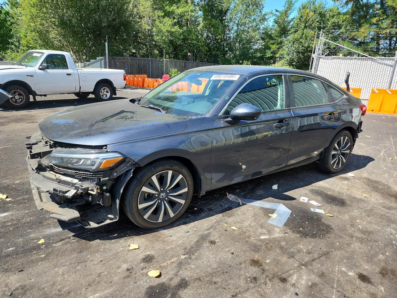 2022 Honda Civic Ex Charcoal vin: 2HGFE1F74NH325972