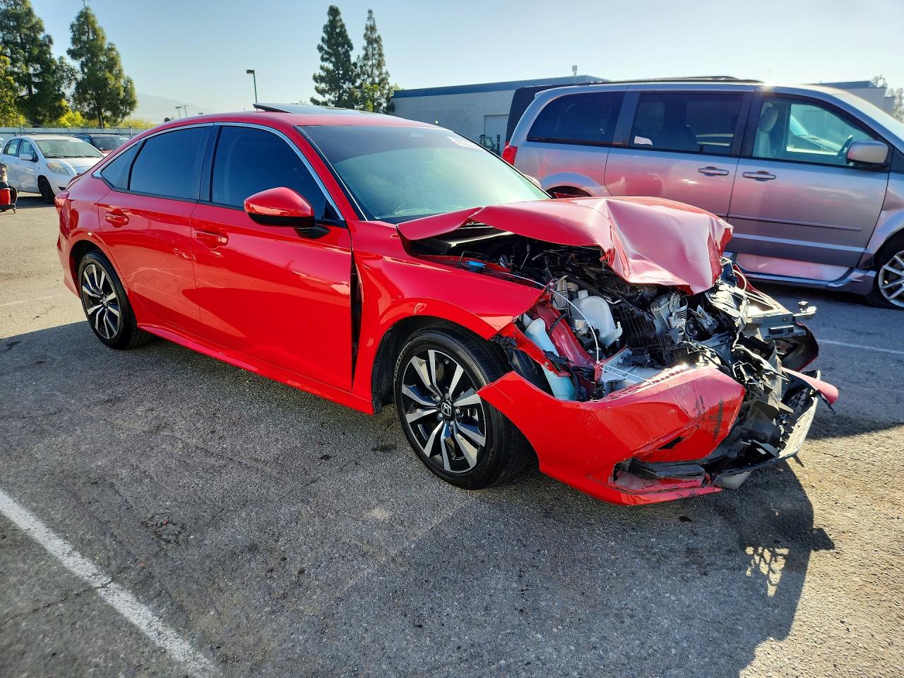 2023 Honda Civic Ex Red vin: 2HGFE1F74PH311072