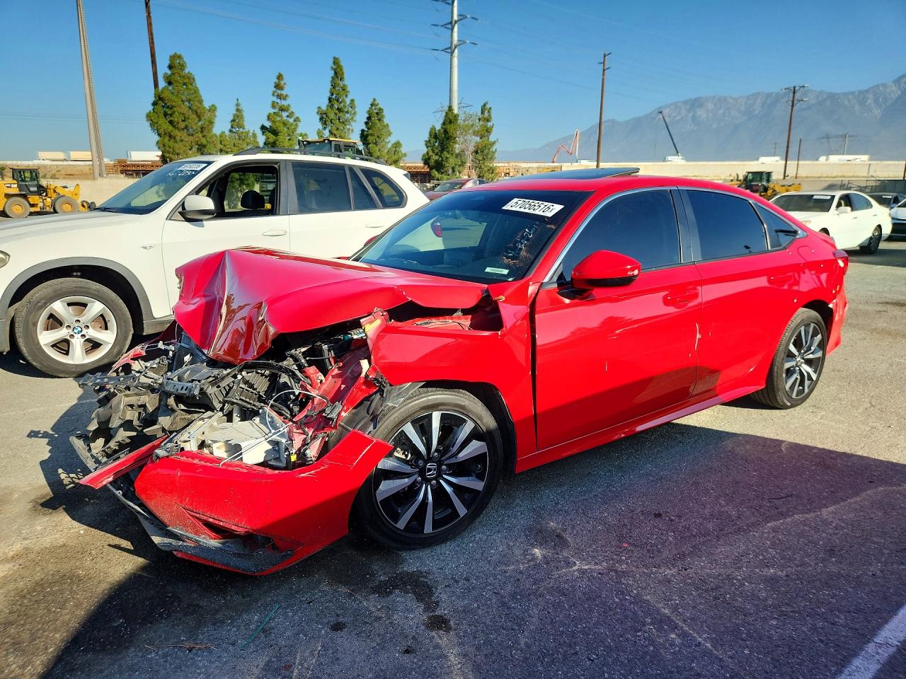 2023 Honda Civic Ex Red vin: 2HGFE1F74PH311072