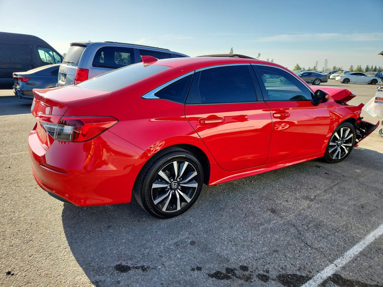 2023 Honda Civic Ex Red vin: 2HGFE1F74PH311072