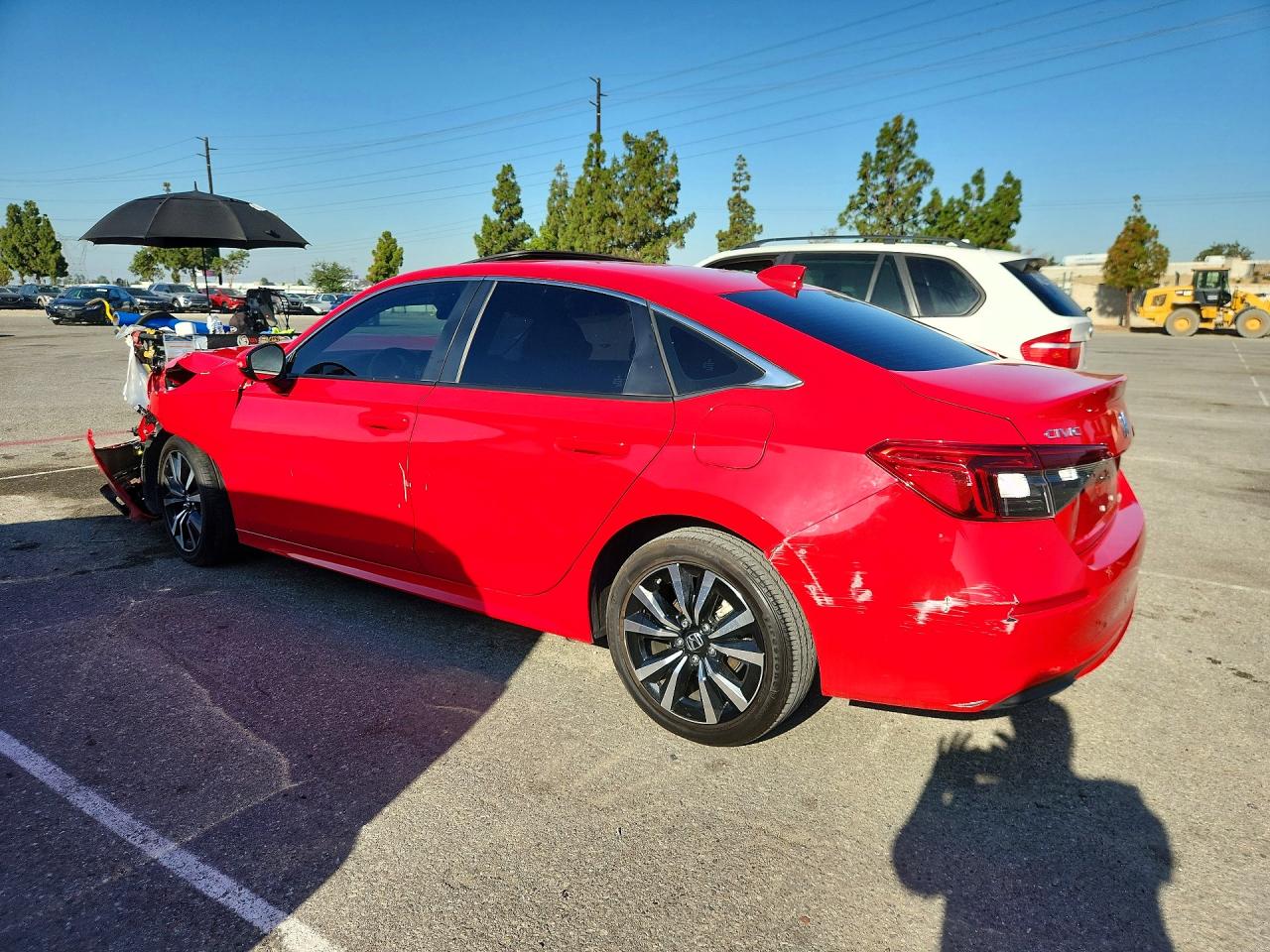 2023 Honda Civic Ex Red vin: 2HGFE1F74PH311072