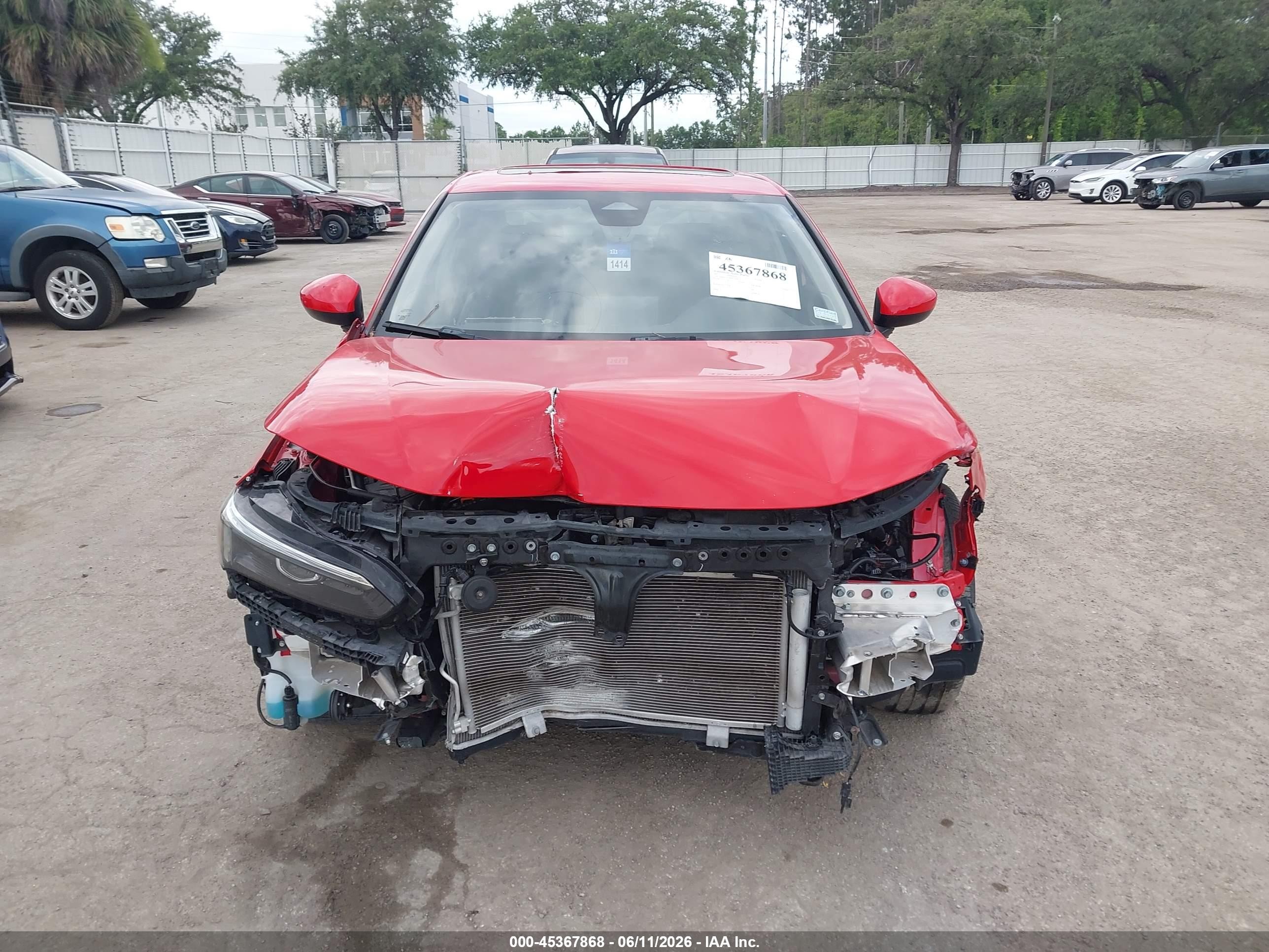 2023 Honda Civic Ex/ex W/o Bsi Red vin: 2HGFE1F74PH322248