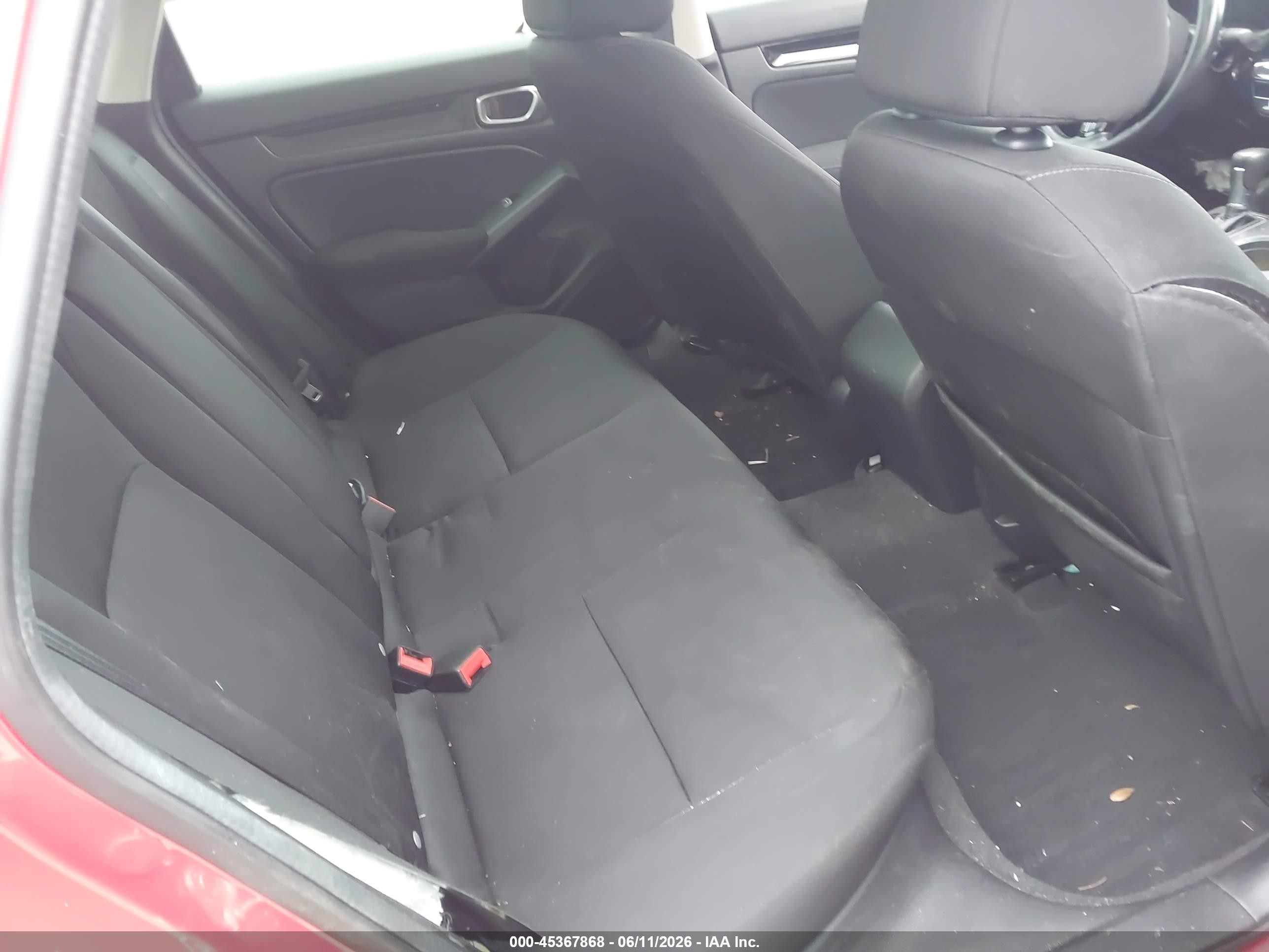 2023 Honda Civic Ex/ex W/o Bsi Red vin: 2HGFE1F74PH322248