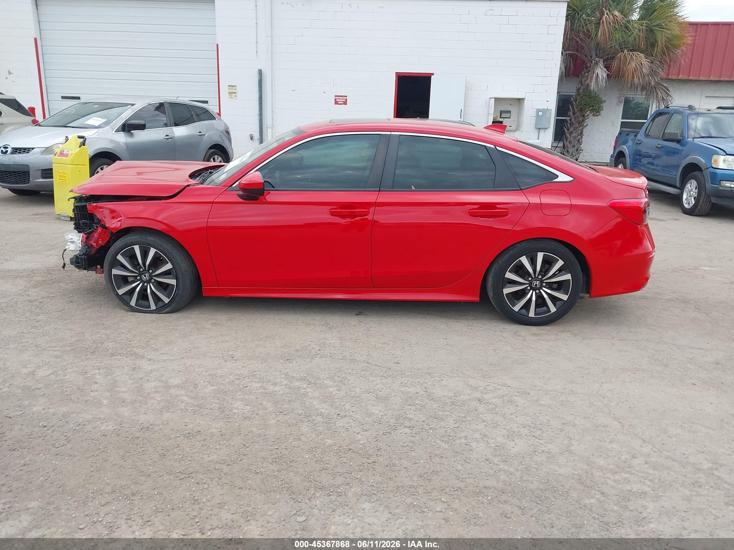 2023 Honda Civic Ex/ex W/o Bsi Red vin: 2HGFE1F74PH322248
