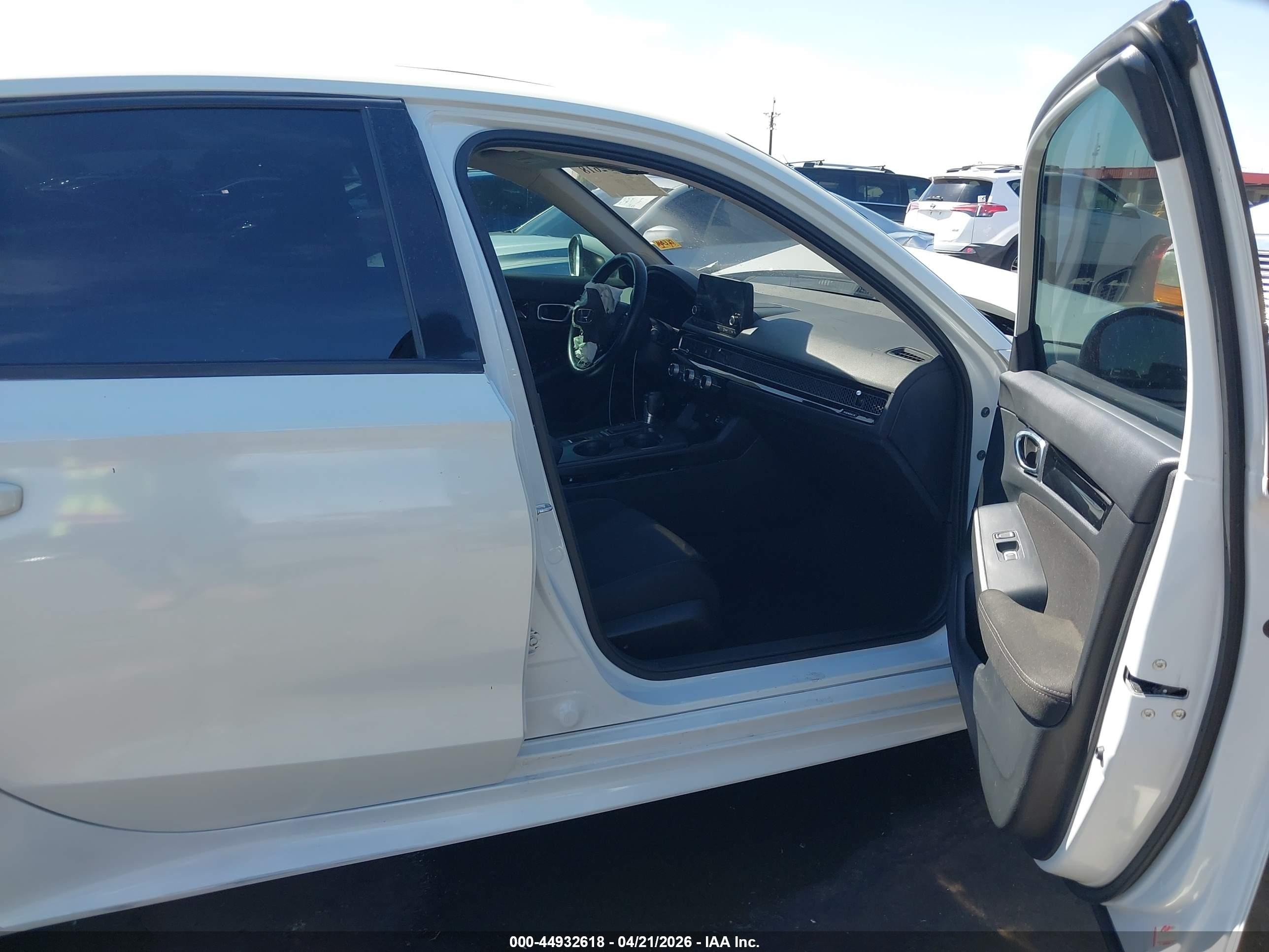 2022 Honda Civic Ex White vin: 2HGFE1F75NH319579