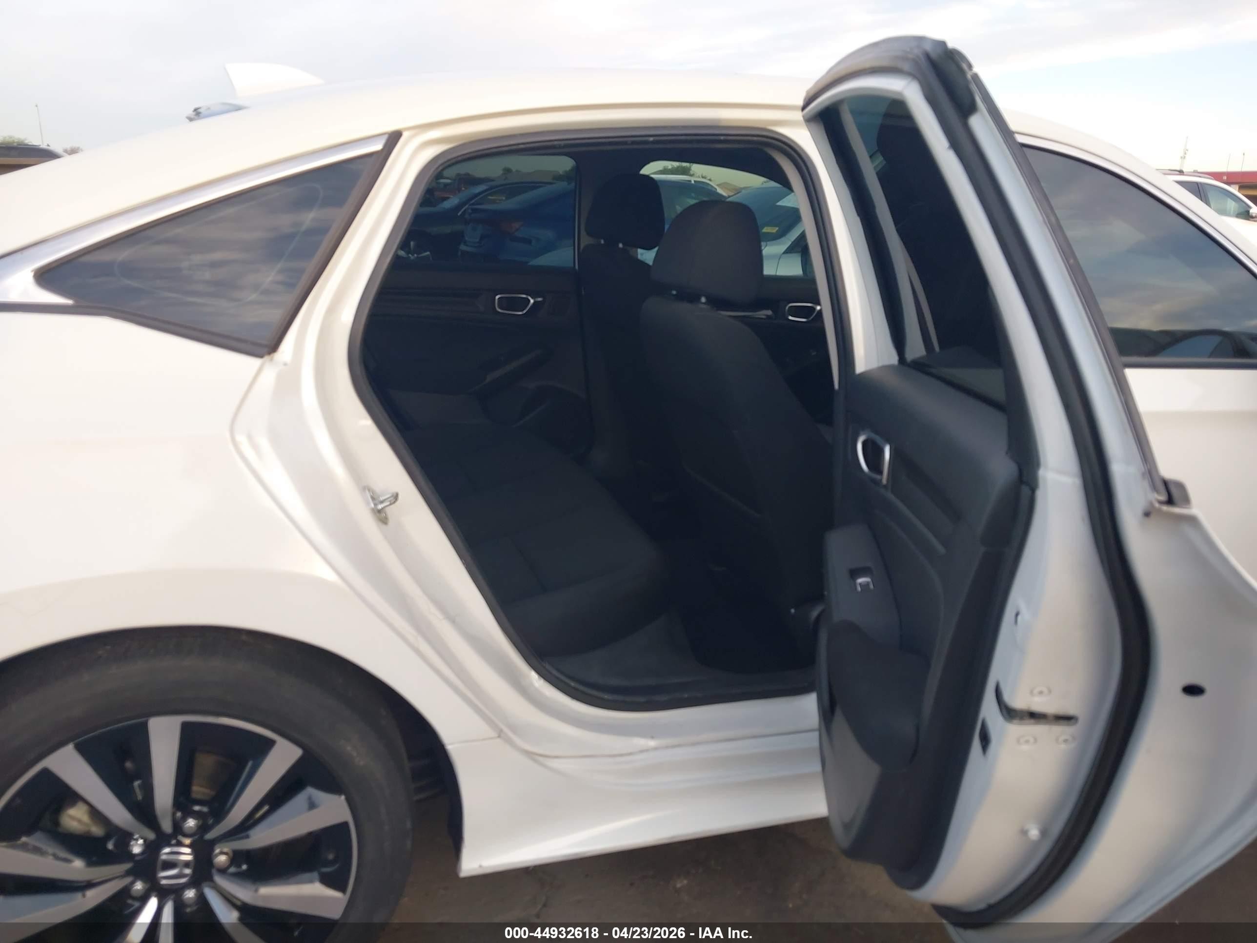 2022 Honda Civic Ex White vin: 2HGFE1F75NH319579