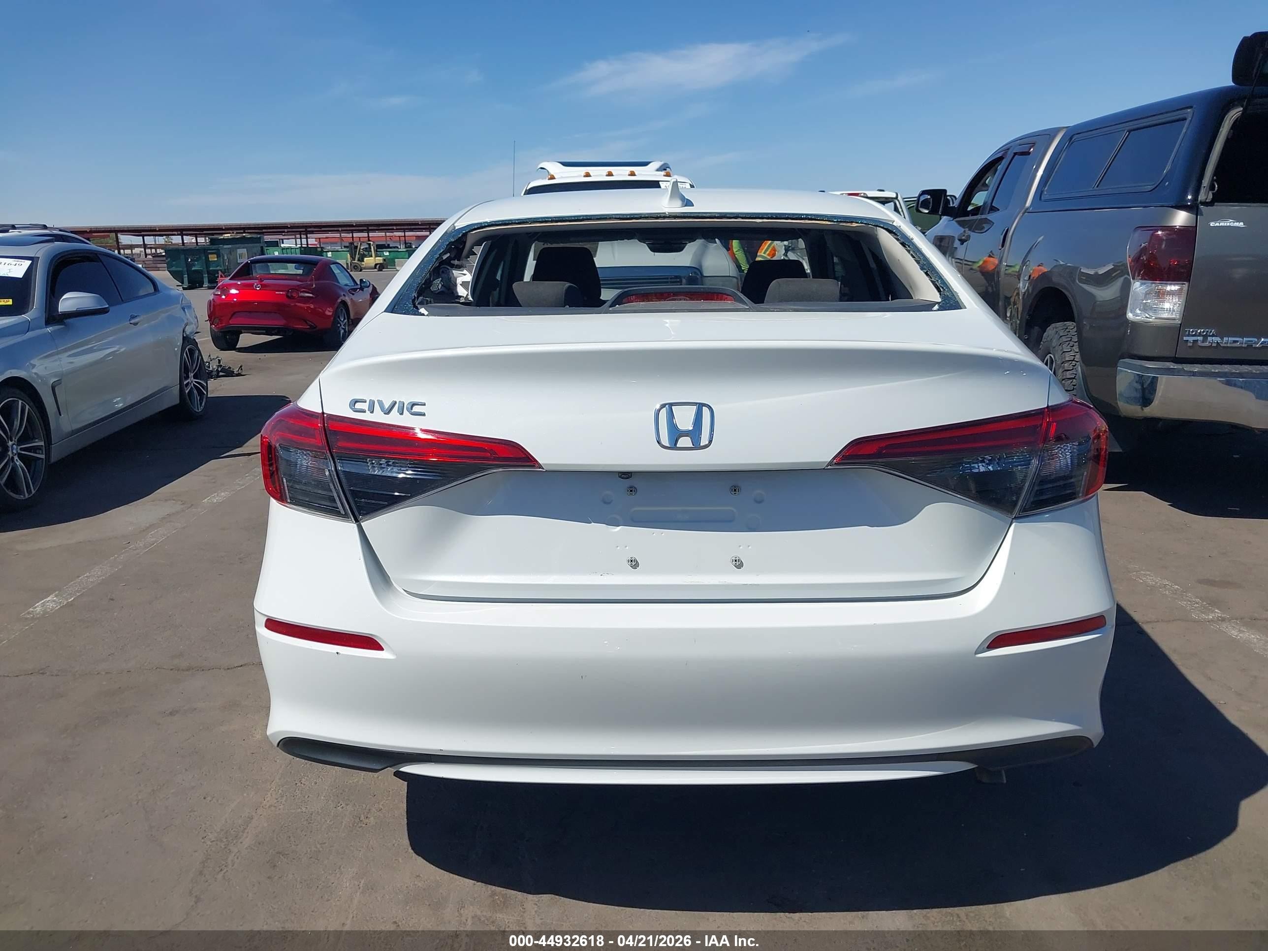 2022 Honda Civic Ex White vin: 2HGFE1F75NH319579