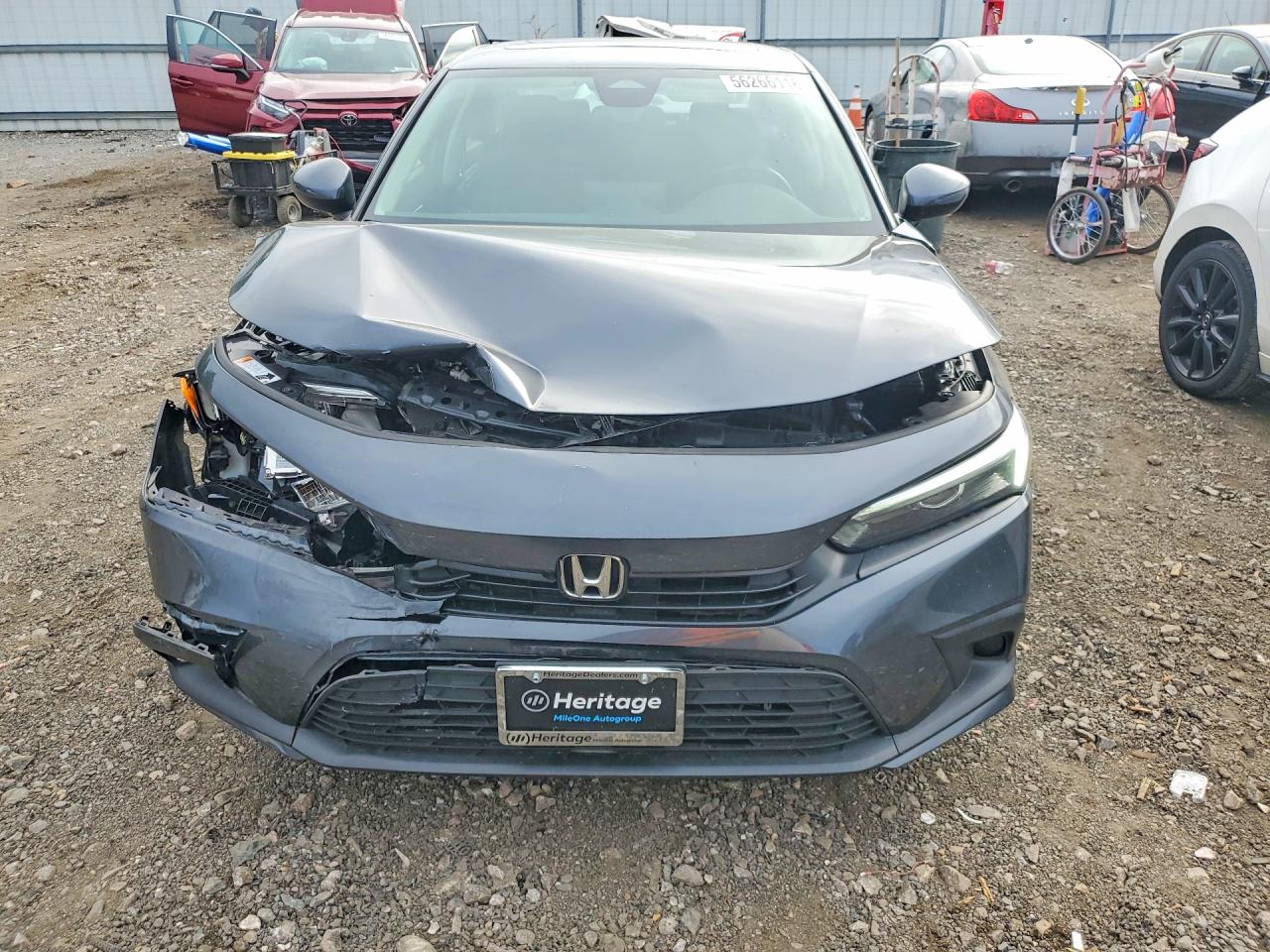 2024 Honda Civic Ex Gray vin: 2HGFE1F75RH318504